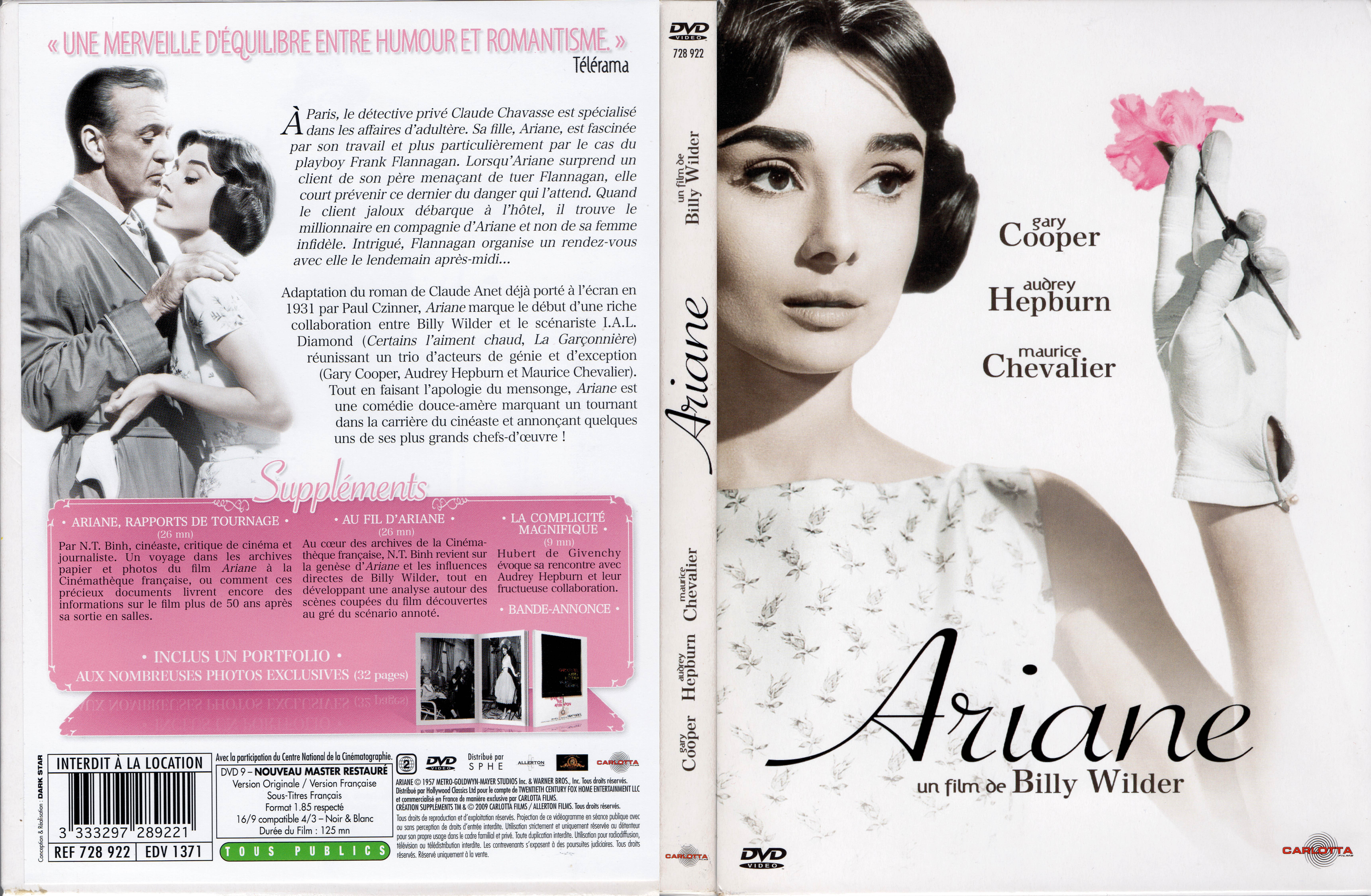 Jaquette DVD Ariane