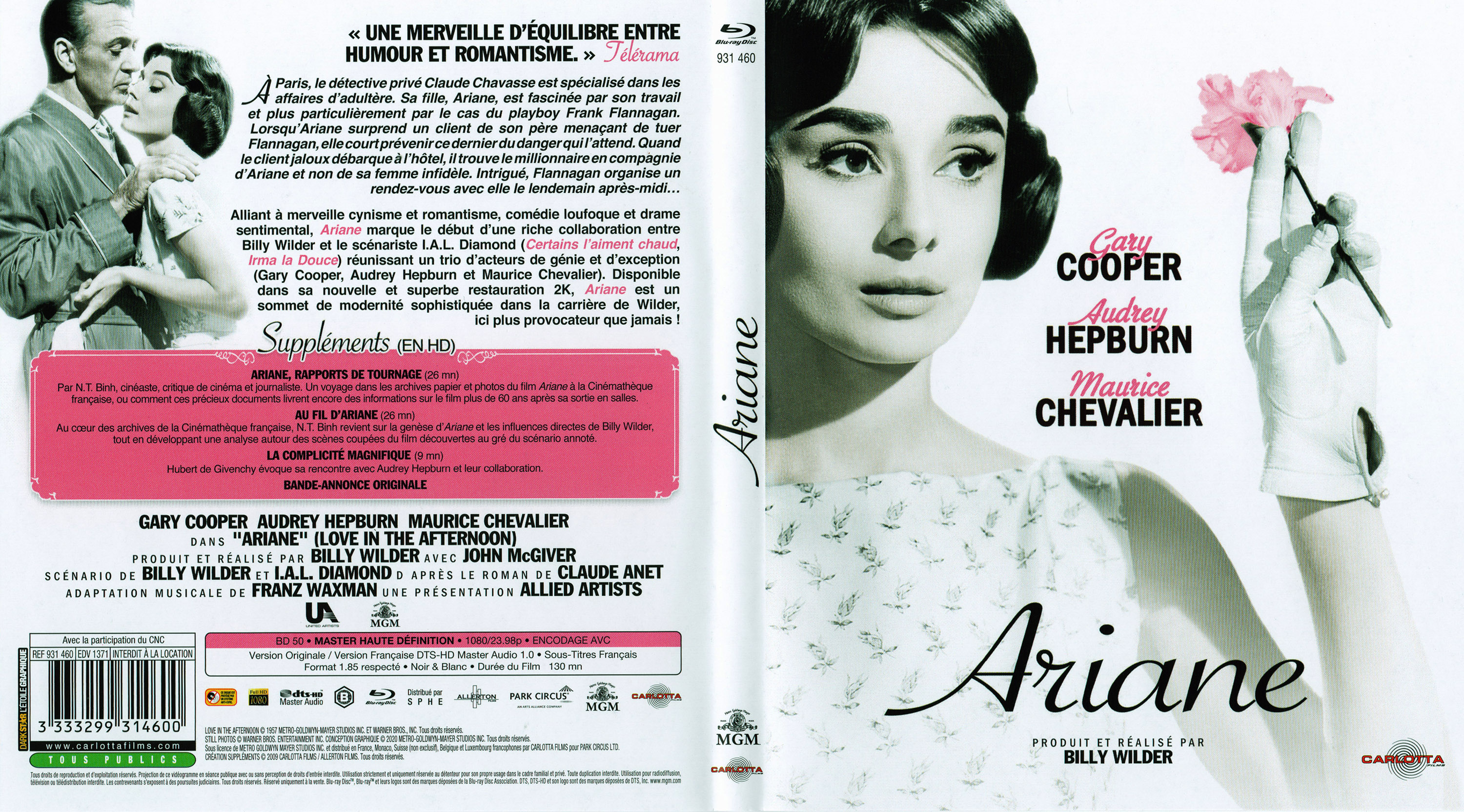 Jaquette DVD Ariane (BLU-RAY)
