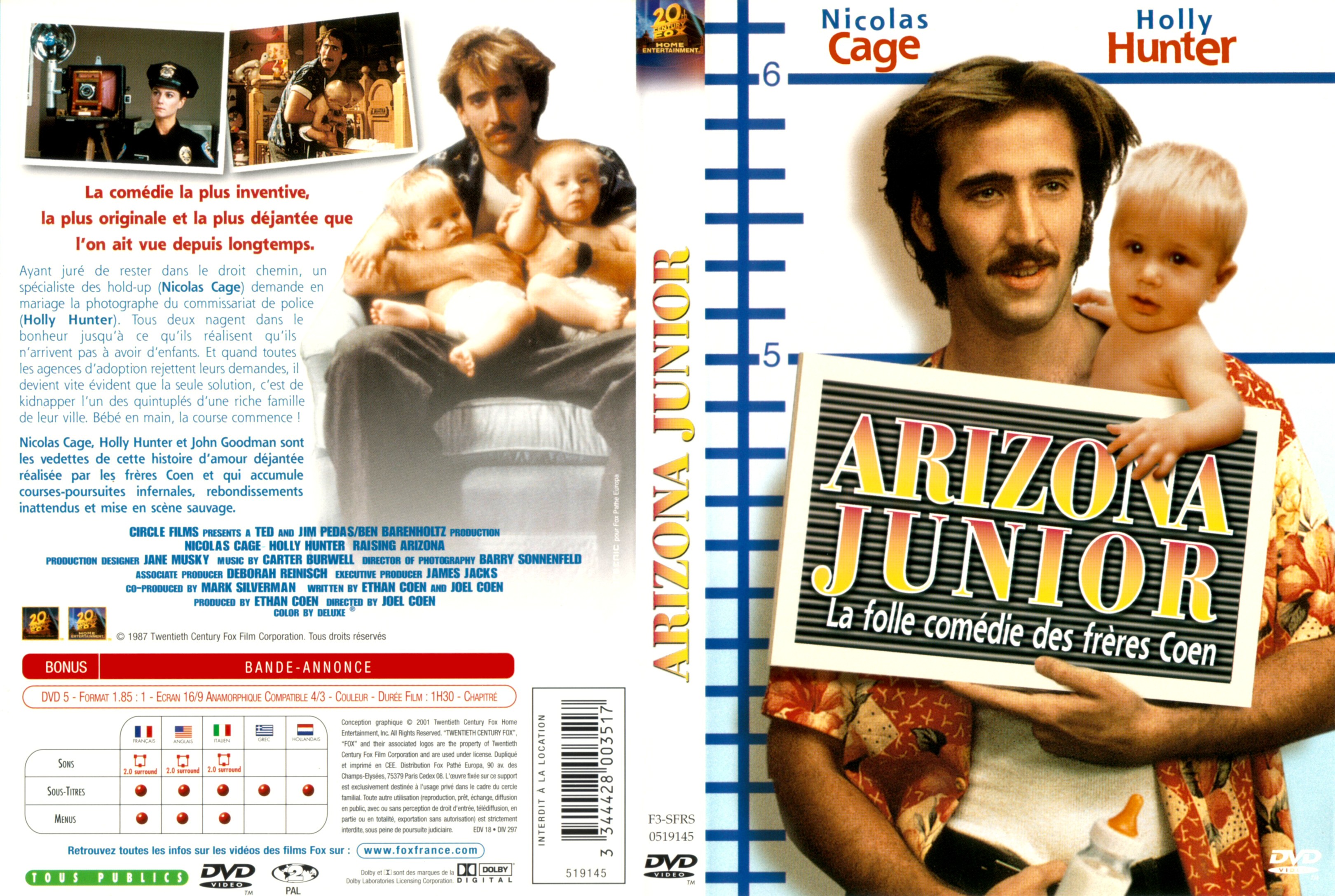 Jaquette DVD Arizona junior