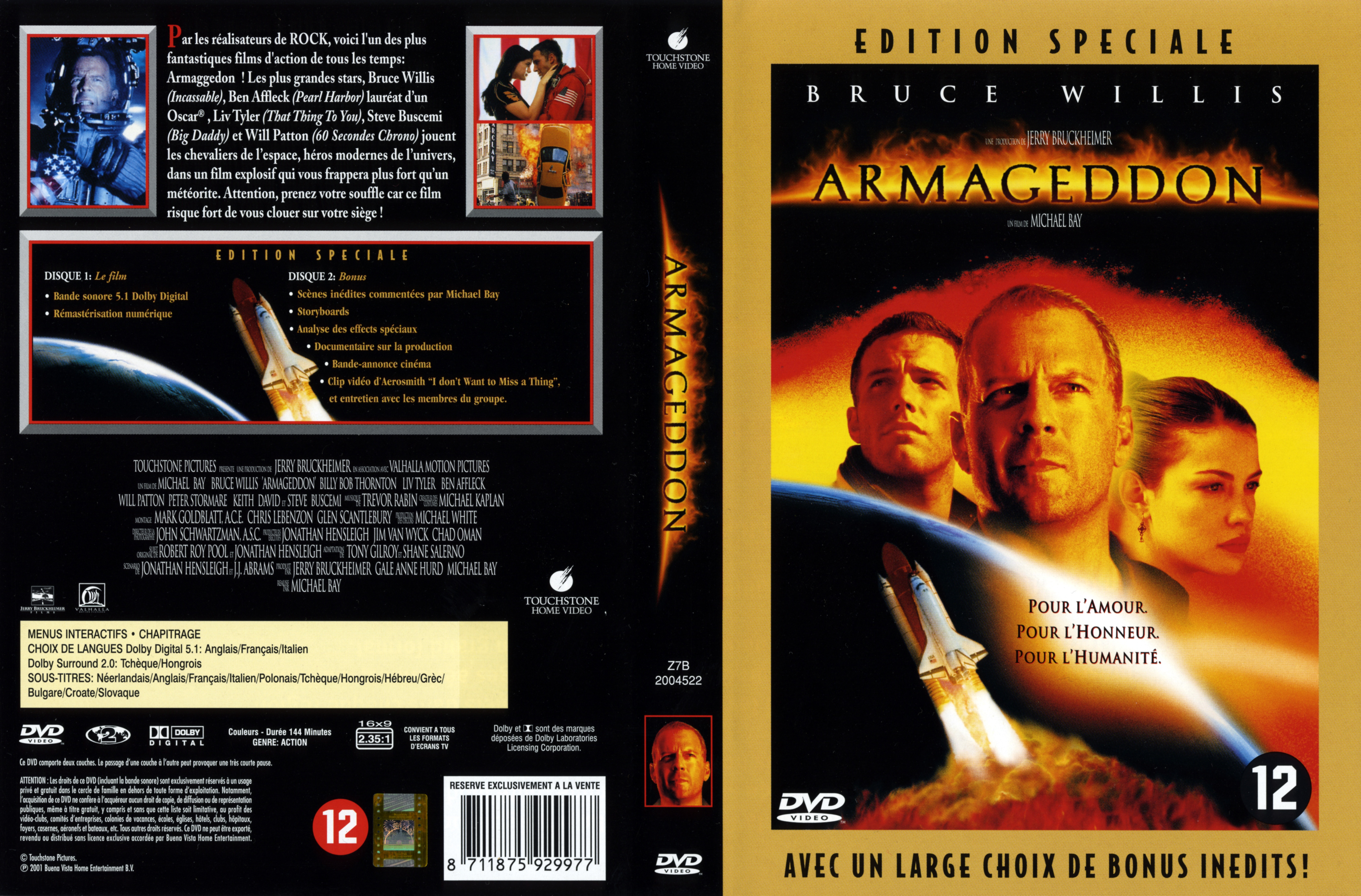 Jaquette DVD Armageddon v3