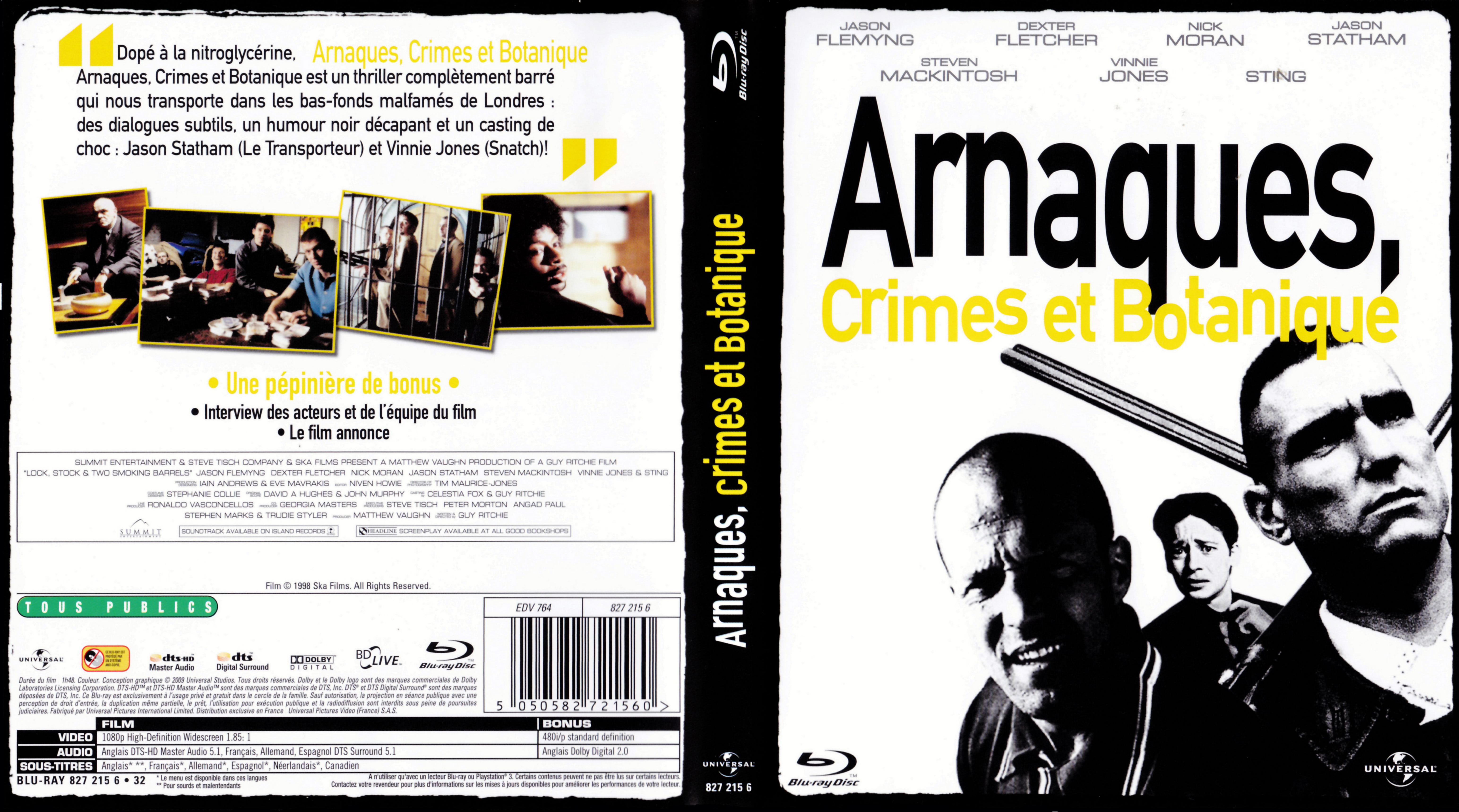 Jaquette DVD Arnaques crimes et botanique (BLU-RAY)