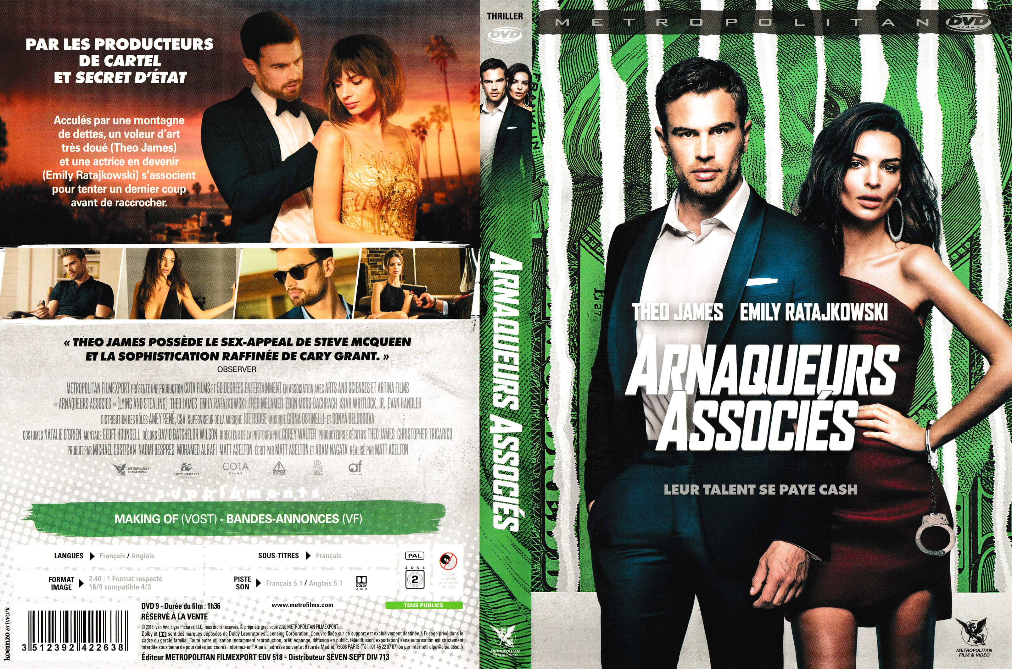 Jaquette DVD Arnaqueurs Associs