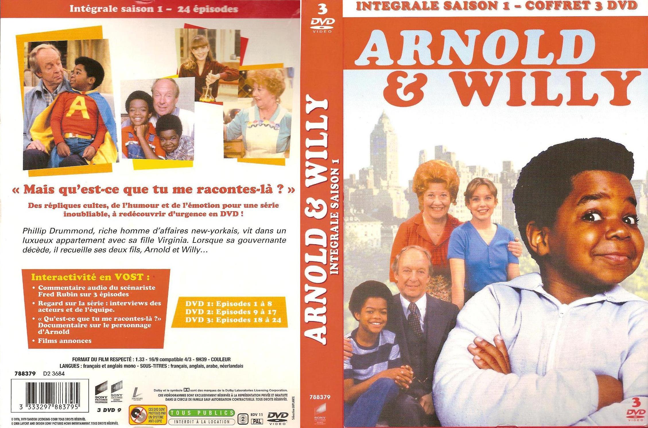 Jaquette DVD Arnold & Willy Saison 1 COFFRET