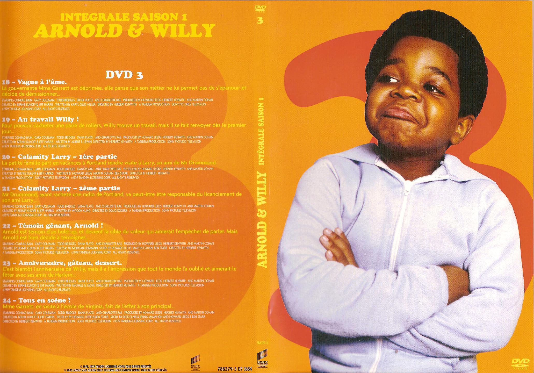 Jaquette DVD Arnold & Willy Saison 1 DVD 3