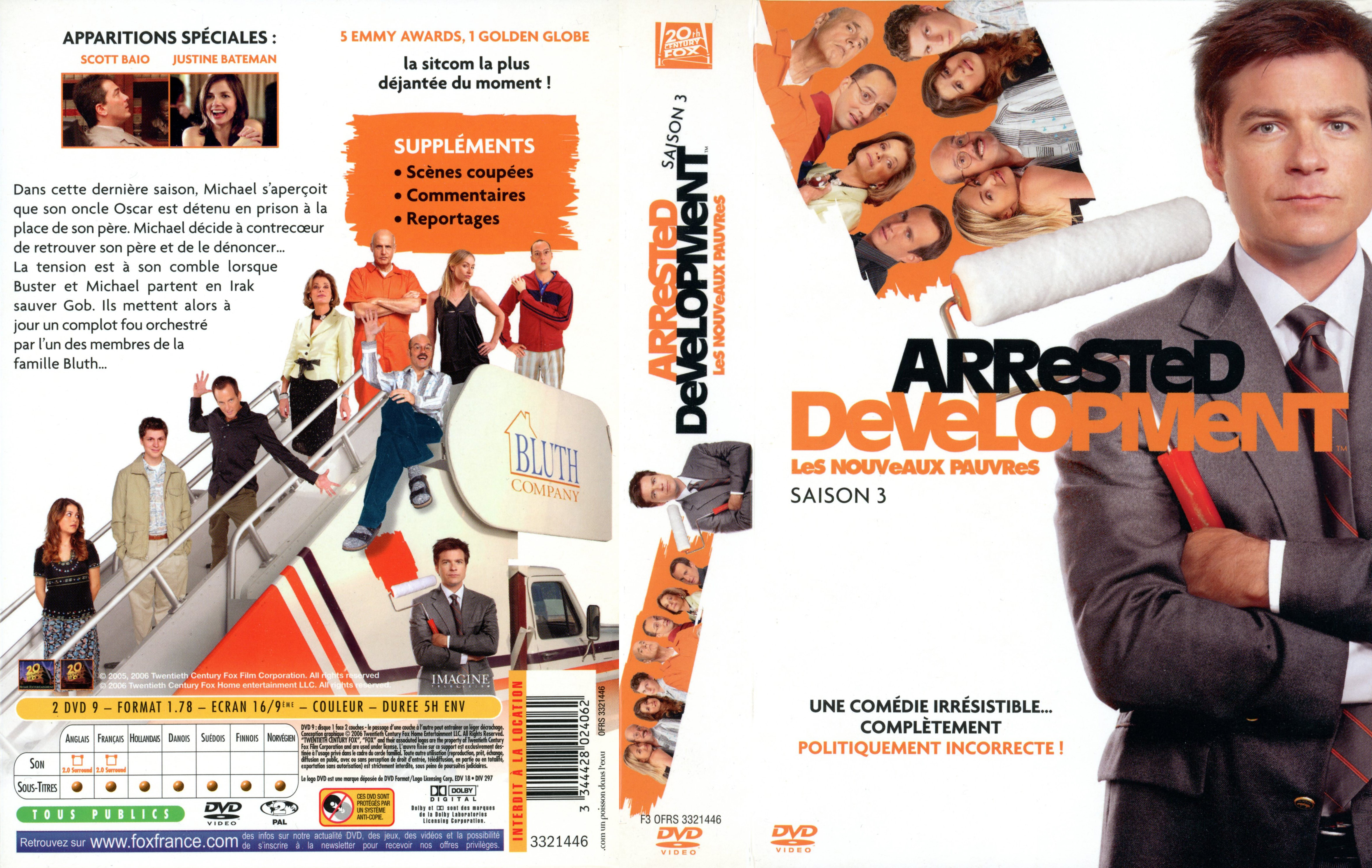 Jaquette DVD Arrested Development Saison 3