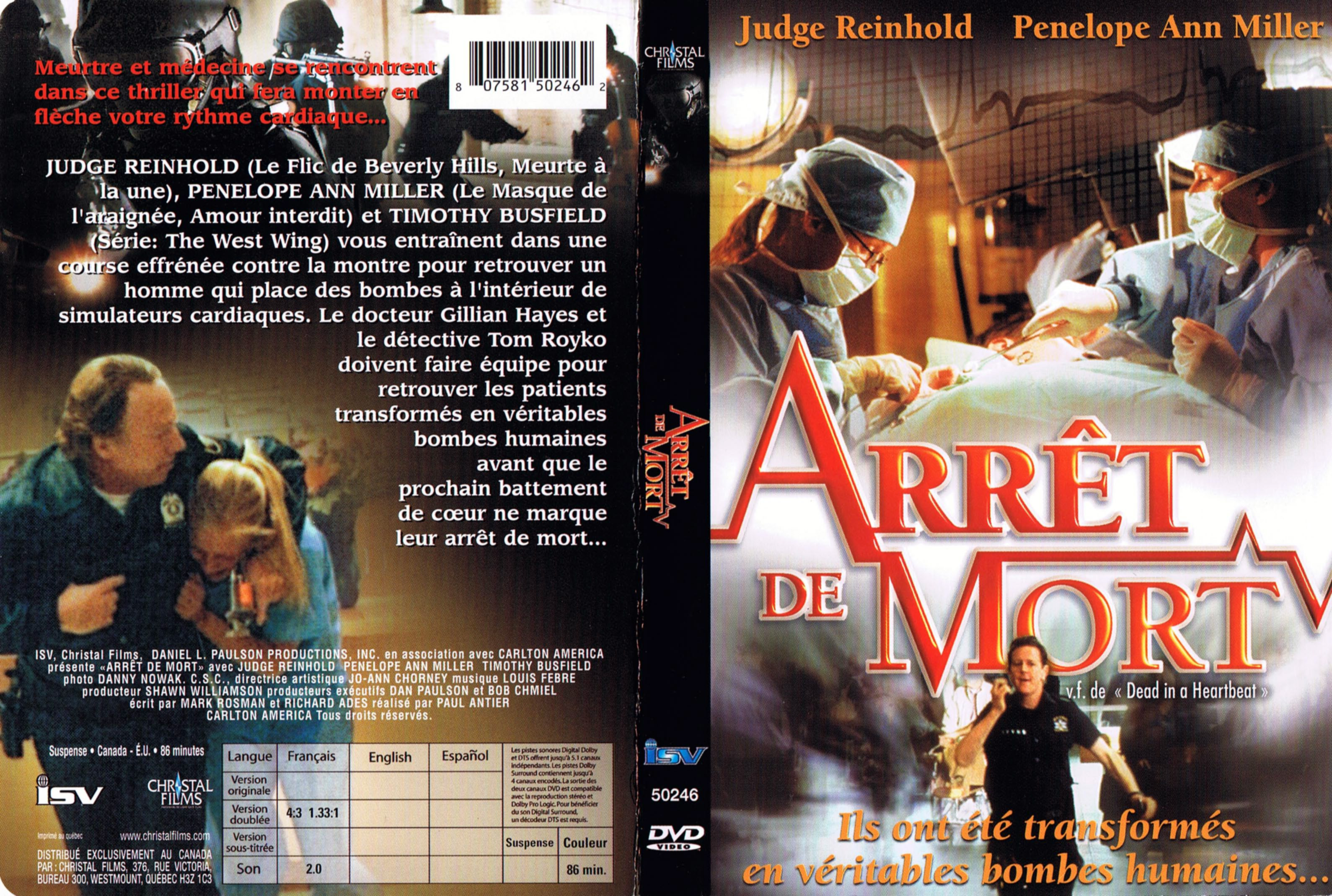 Jaquette DVD Arret de mort