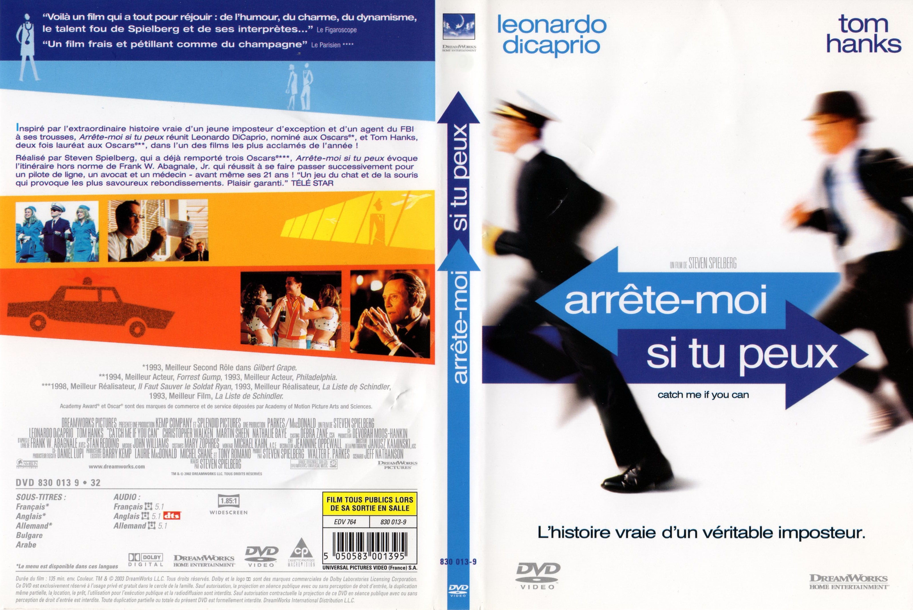 Jaquette DVD Arrete-moi si tu peux