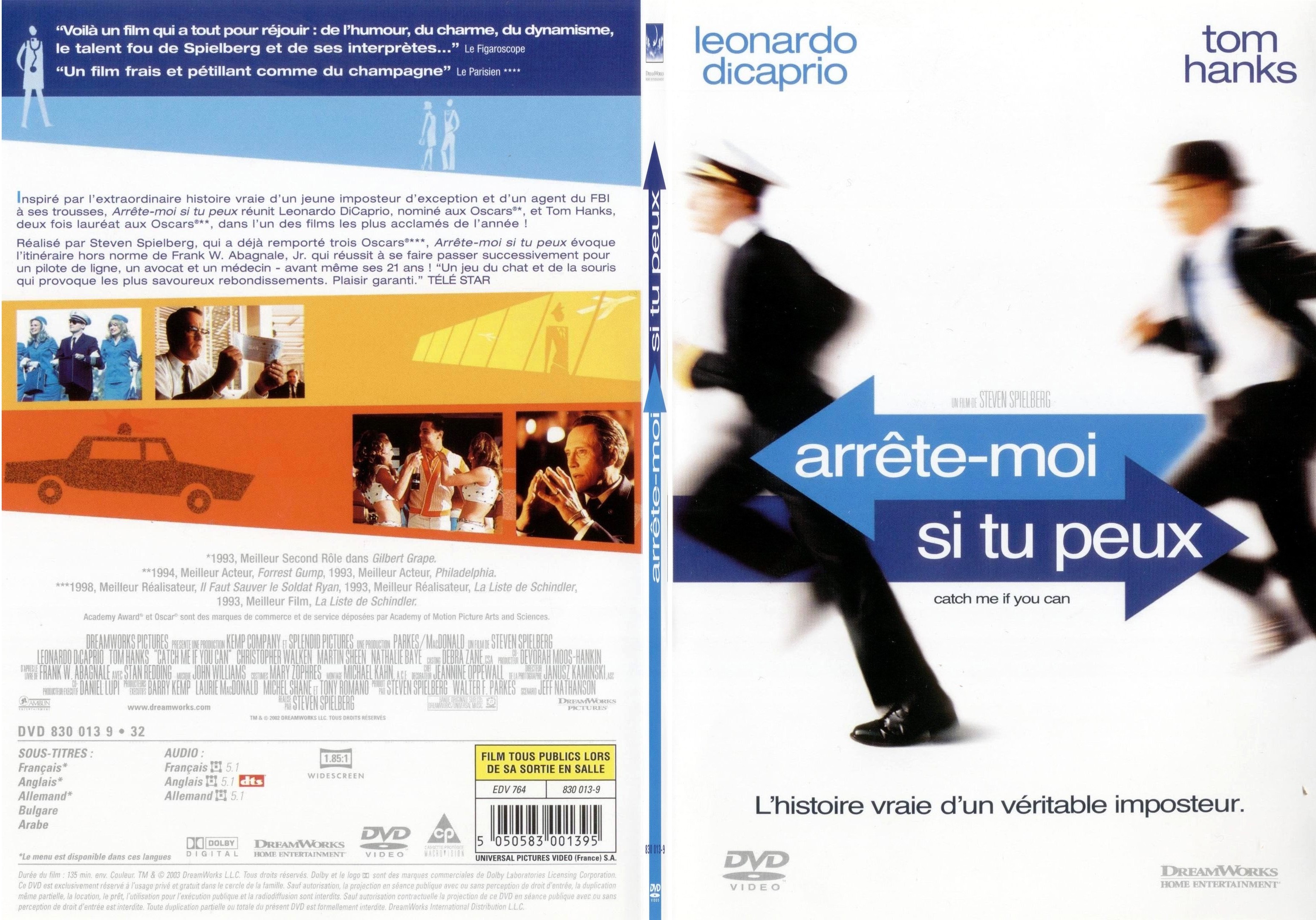 Jaquette DVD Arrete-moi si tu peux - SLIM