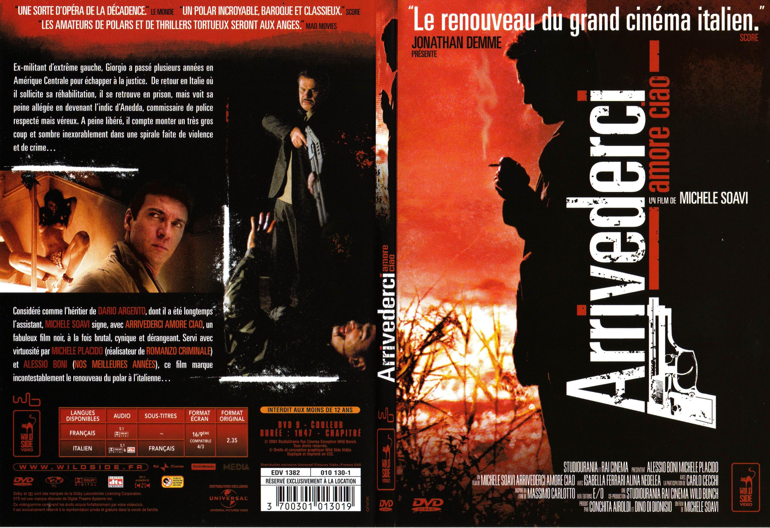 Jaquette DVD Arrivederci - SLIM