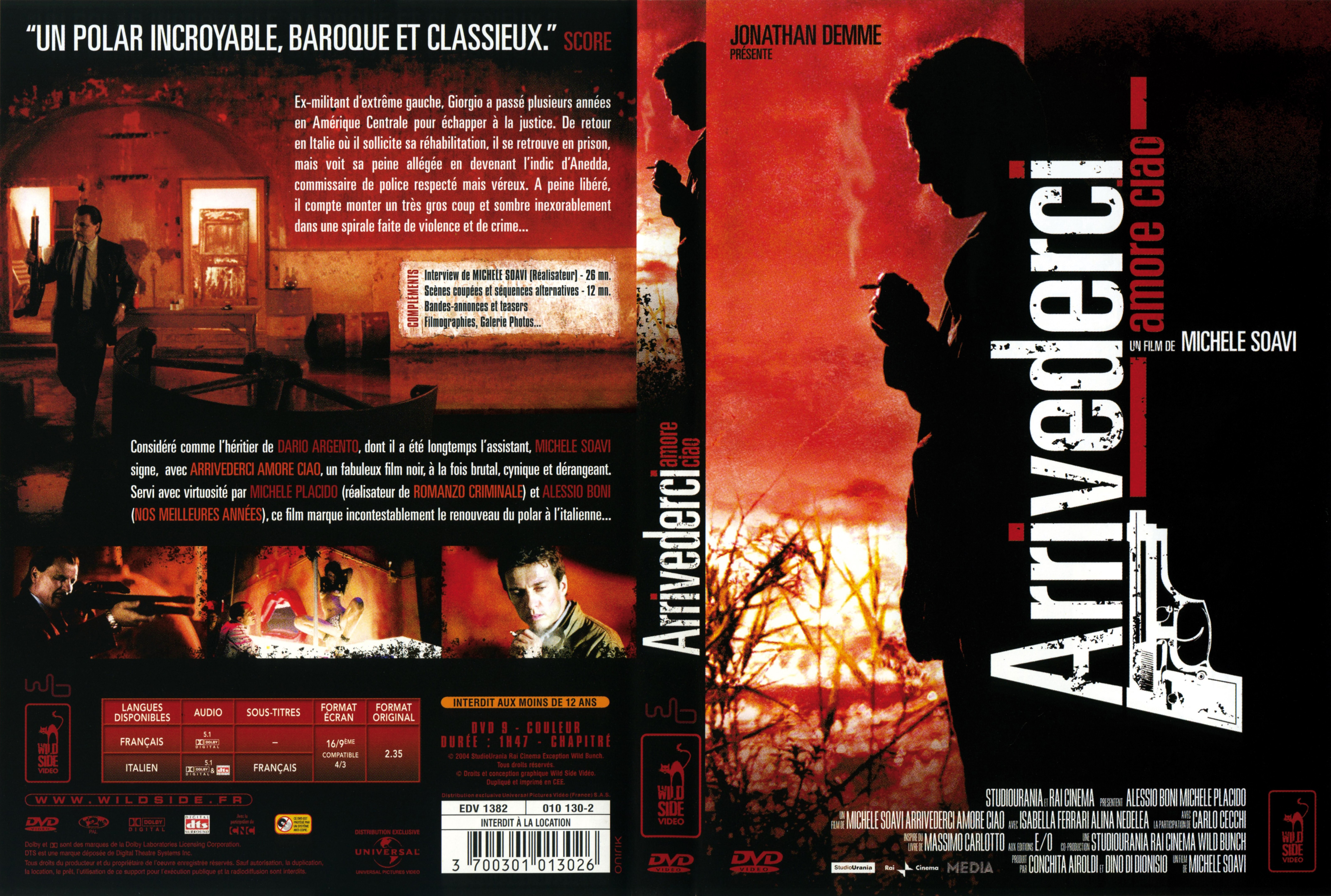 Jaquette DVD Arrivederci v2