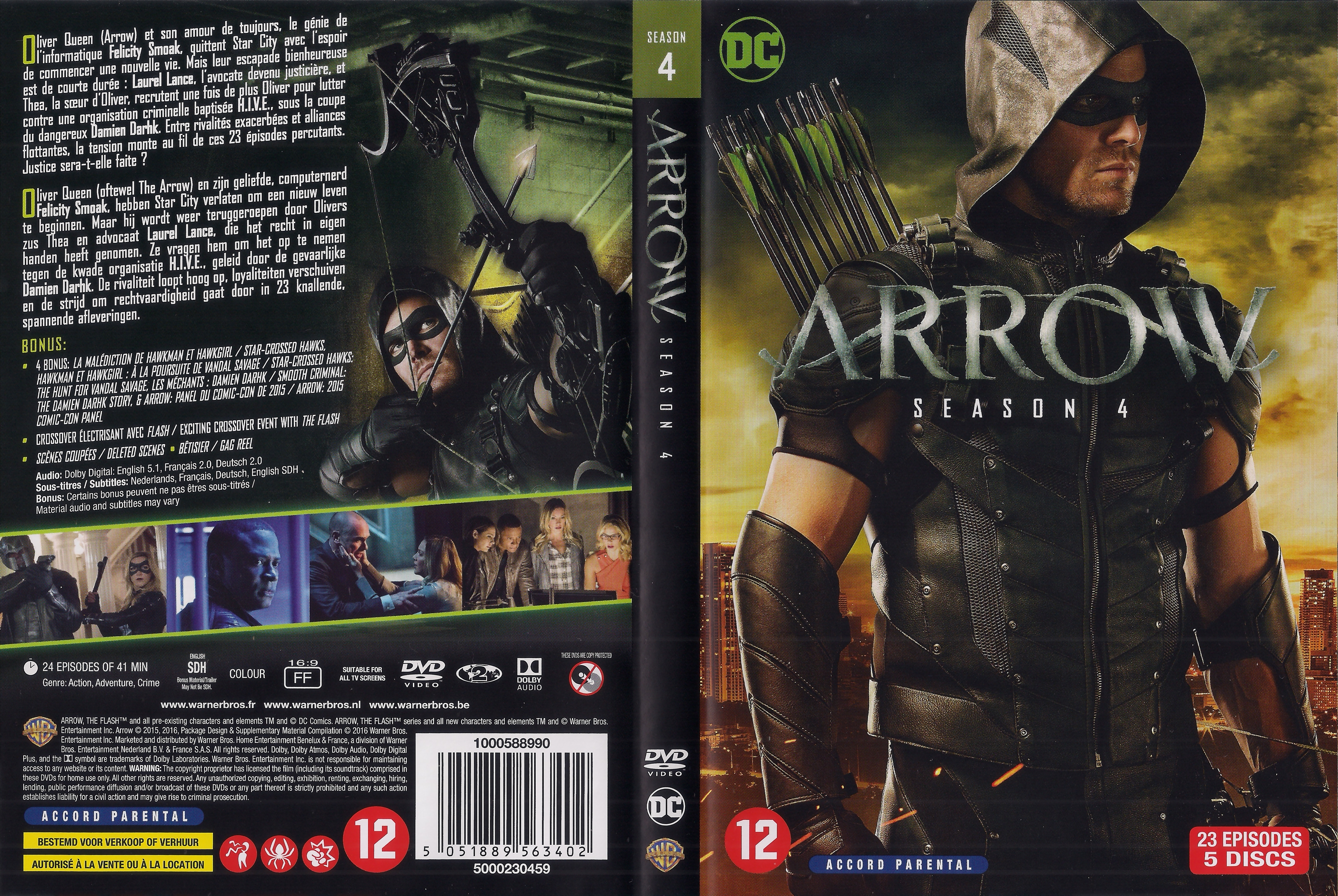 Jaquette DVD Arrow saison 4