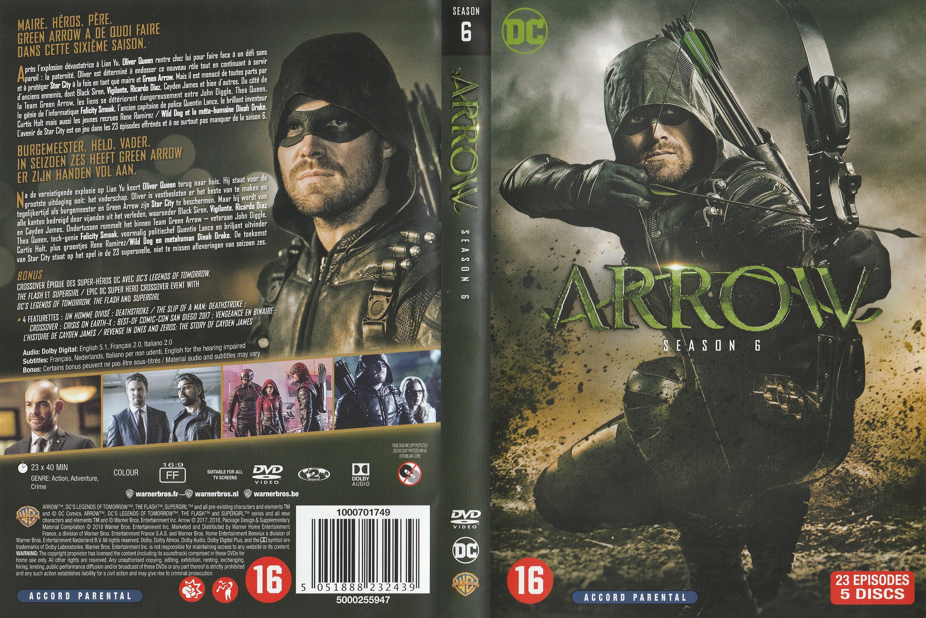Jaquette DVD Arrow saison 6