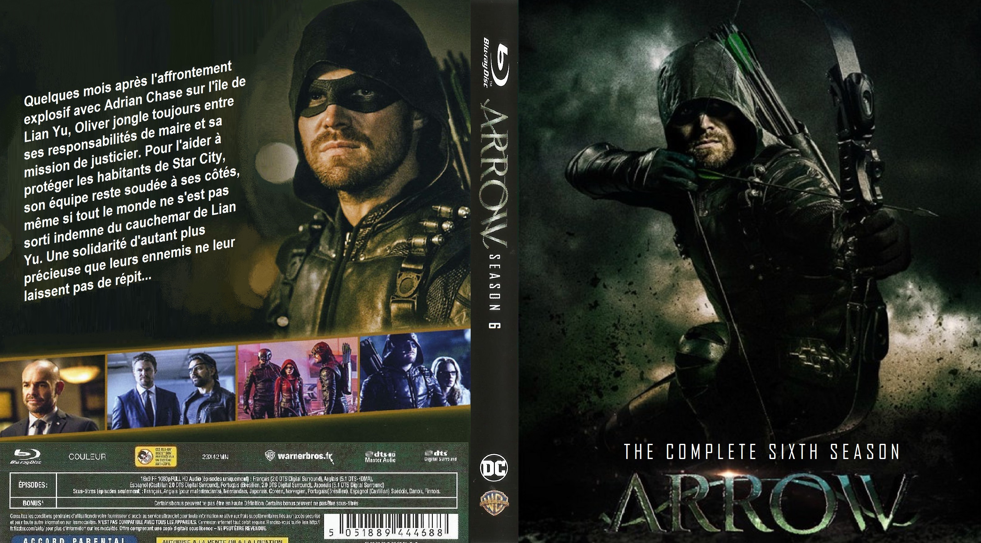 Jaquette DVD Arrow saison 6 custom (BLU-RAY) v2