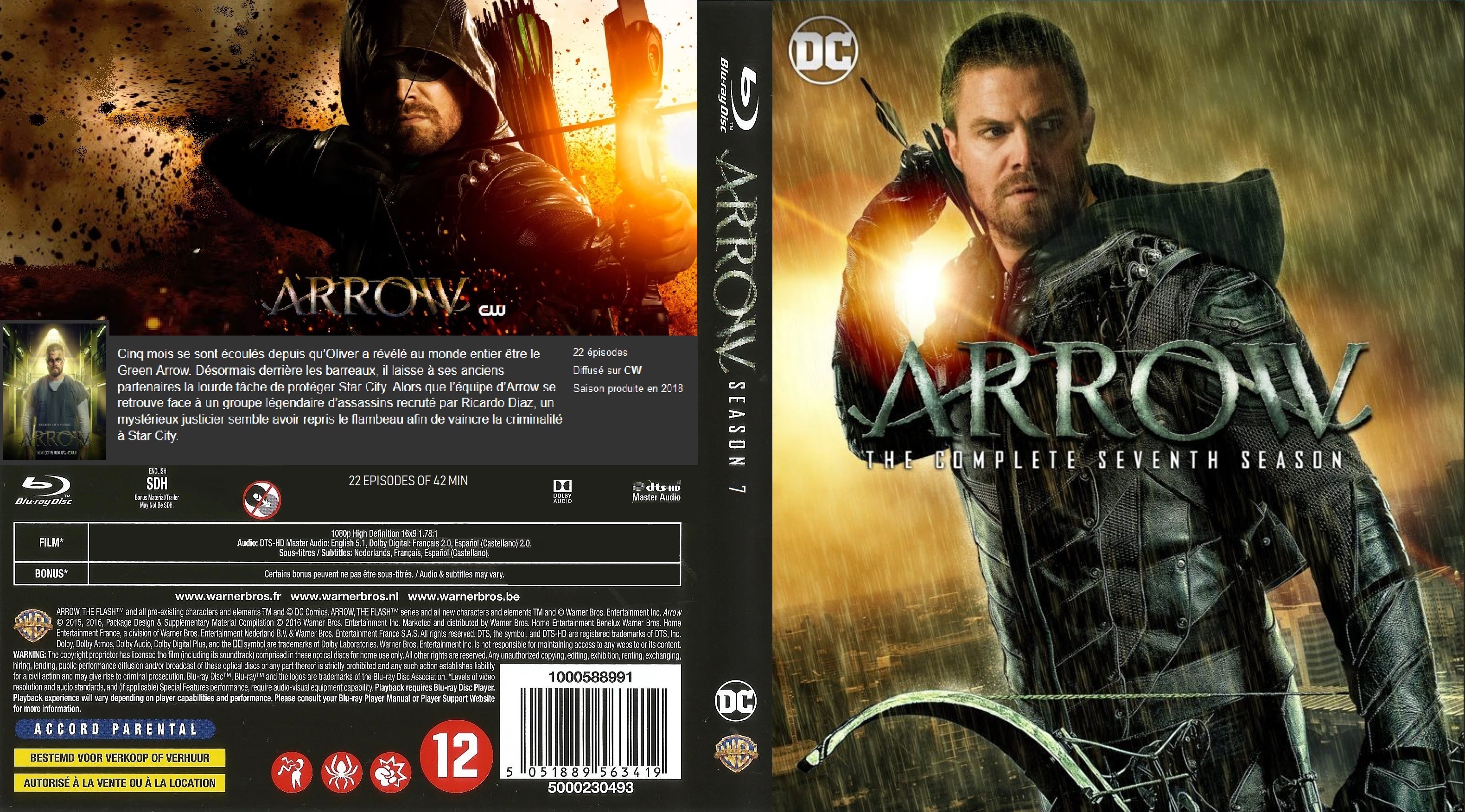 Jaquette DVD Arrow saison 7 custom (BLU-RAY) v2
