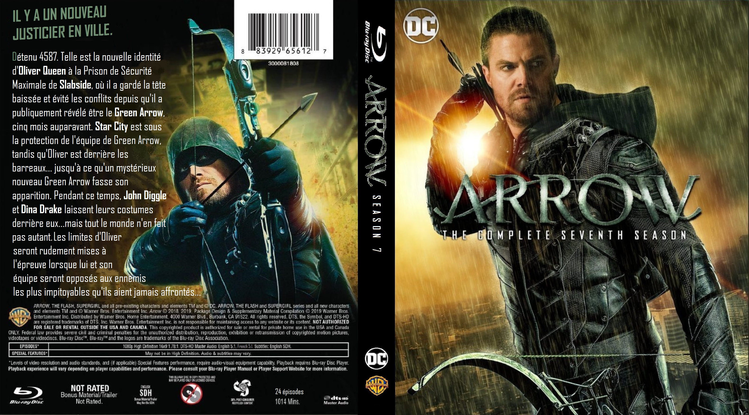 Jaquette DVD Arrow saison 7 custom (BLU-RAY) v3