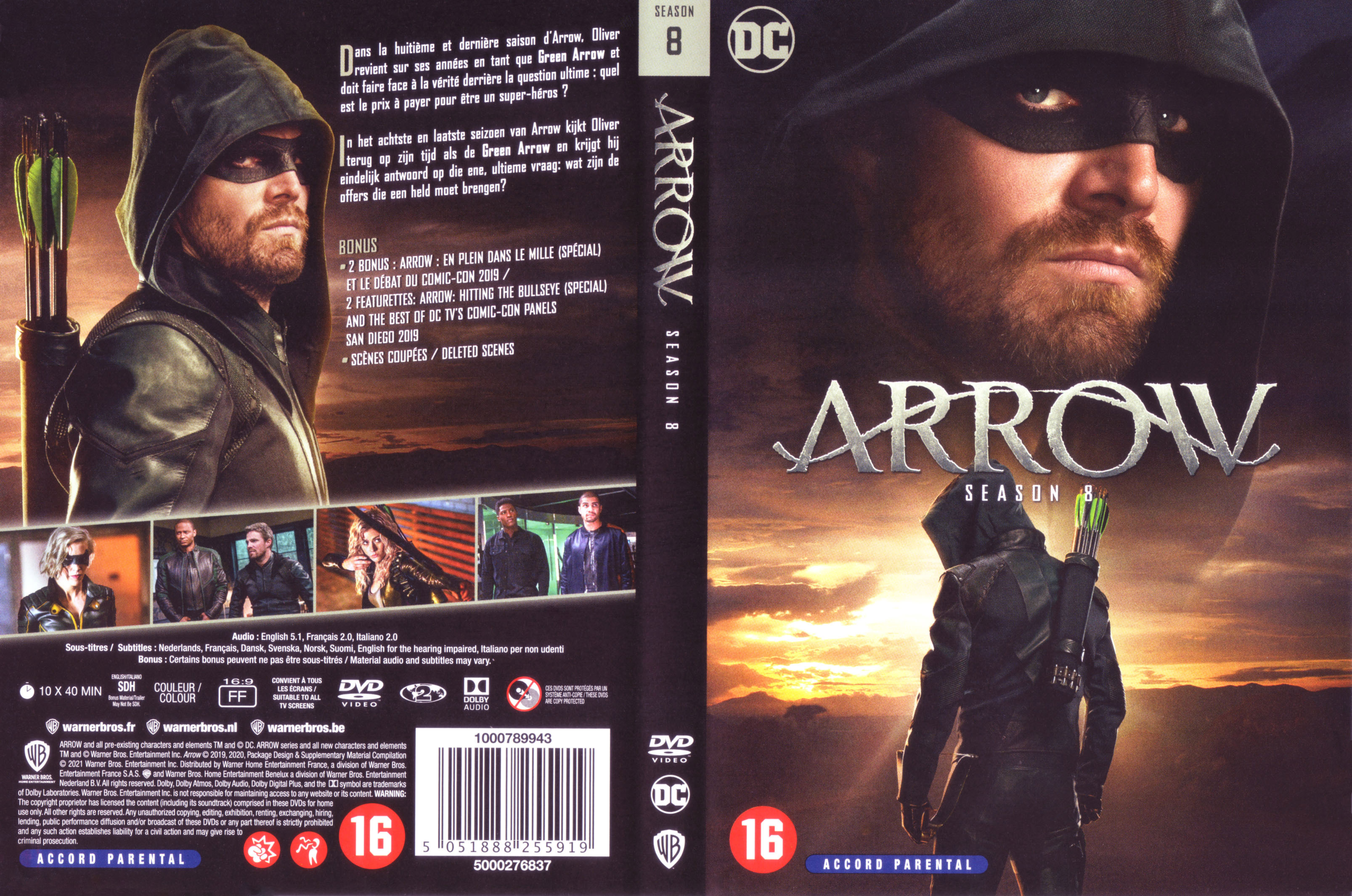 Jaquette DVD Arrow saison 8