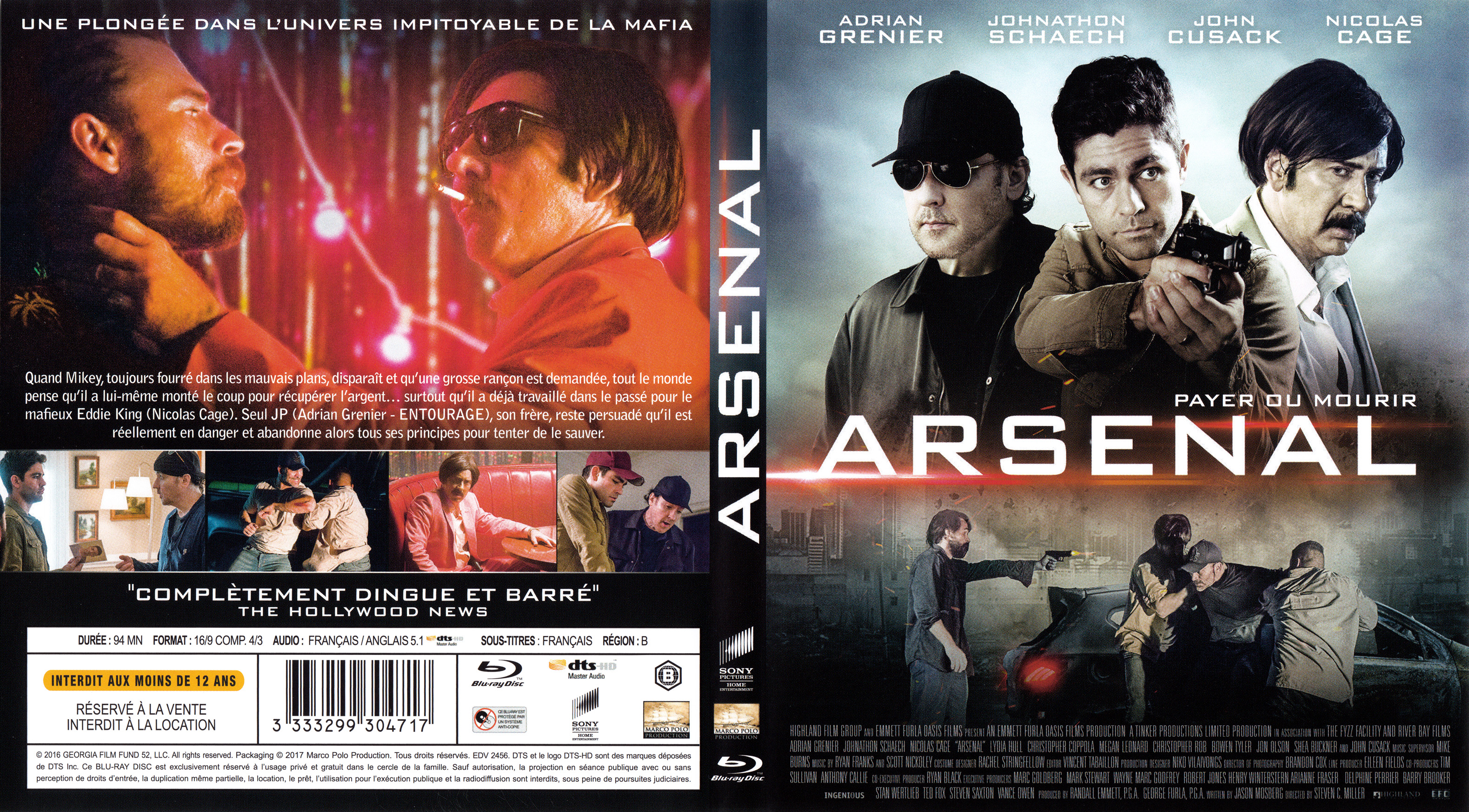 Jaquette DVD Arsenal (2017) (BLU-RAY)