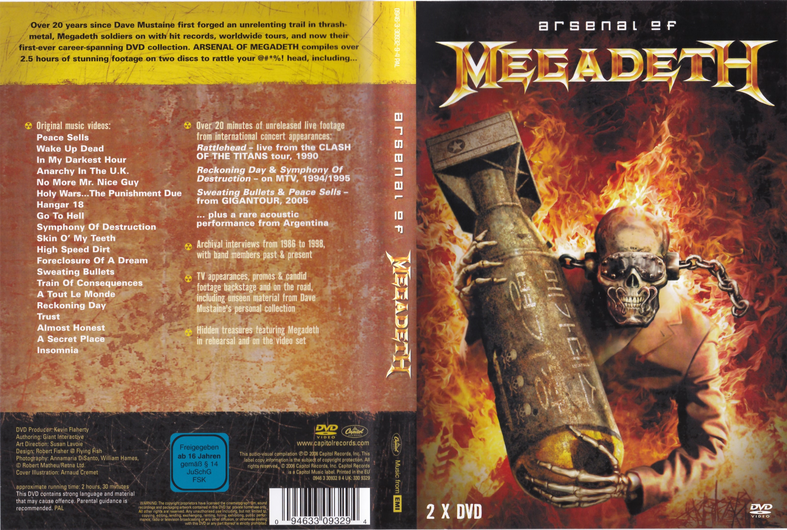 Jaquette DVD Arsenal of Megadeth