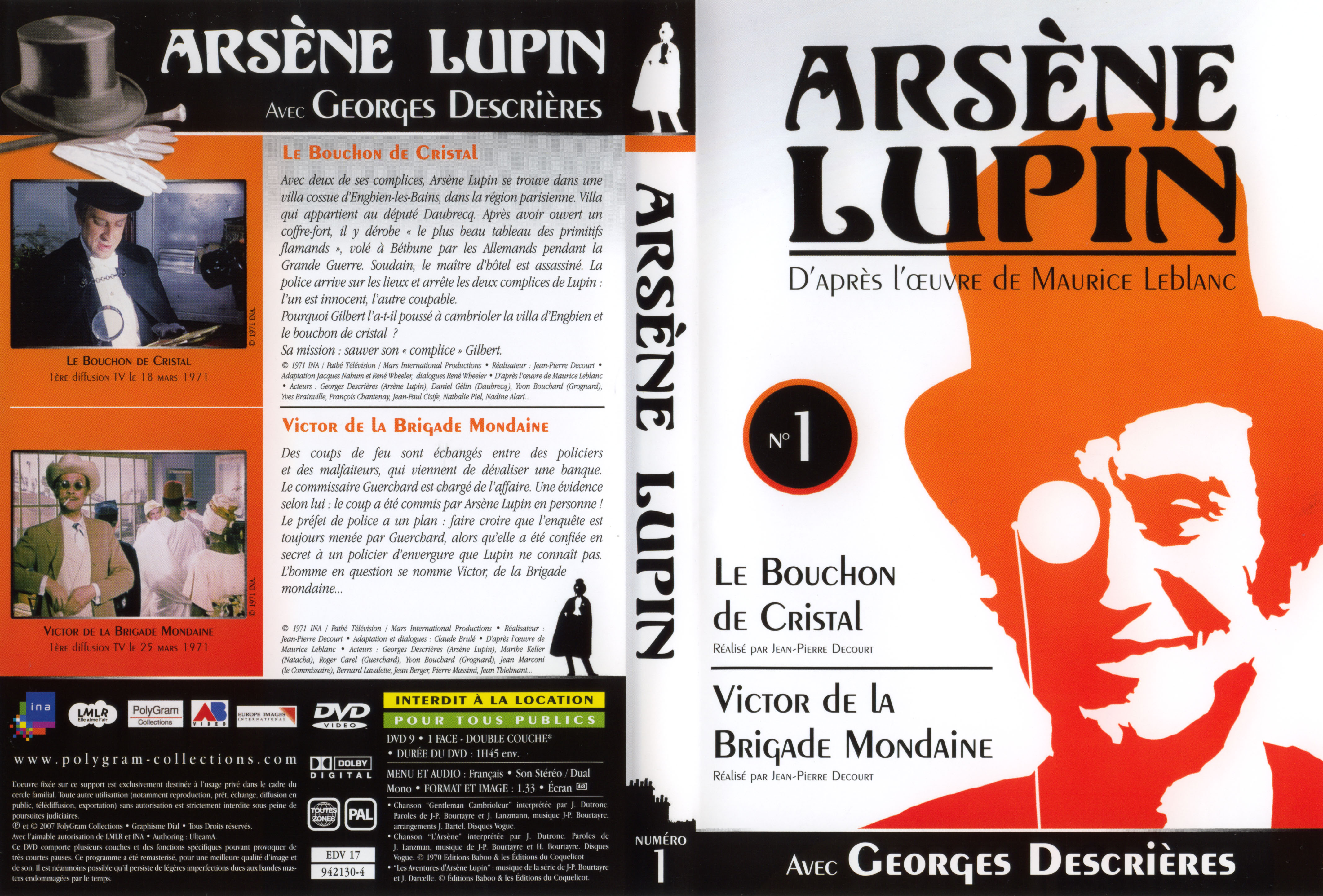 Jaquette DVD Arsene Lupin DVD 01