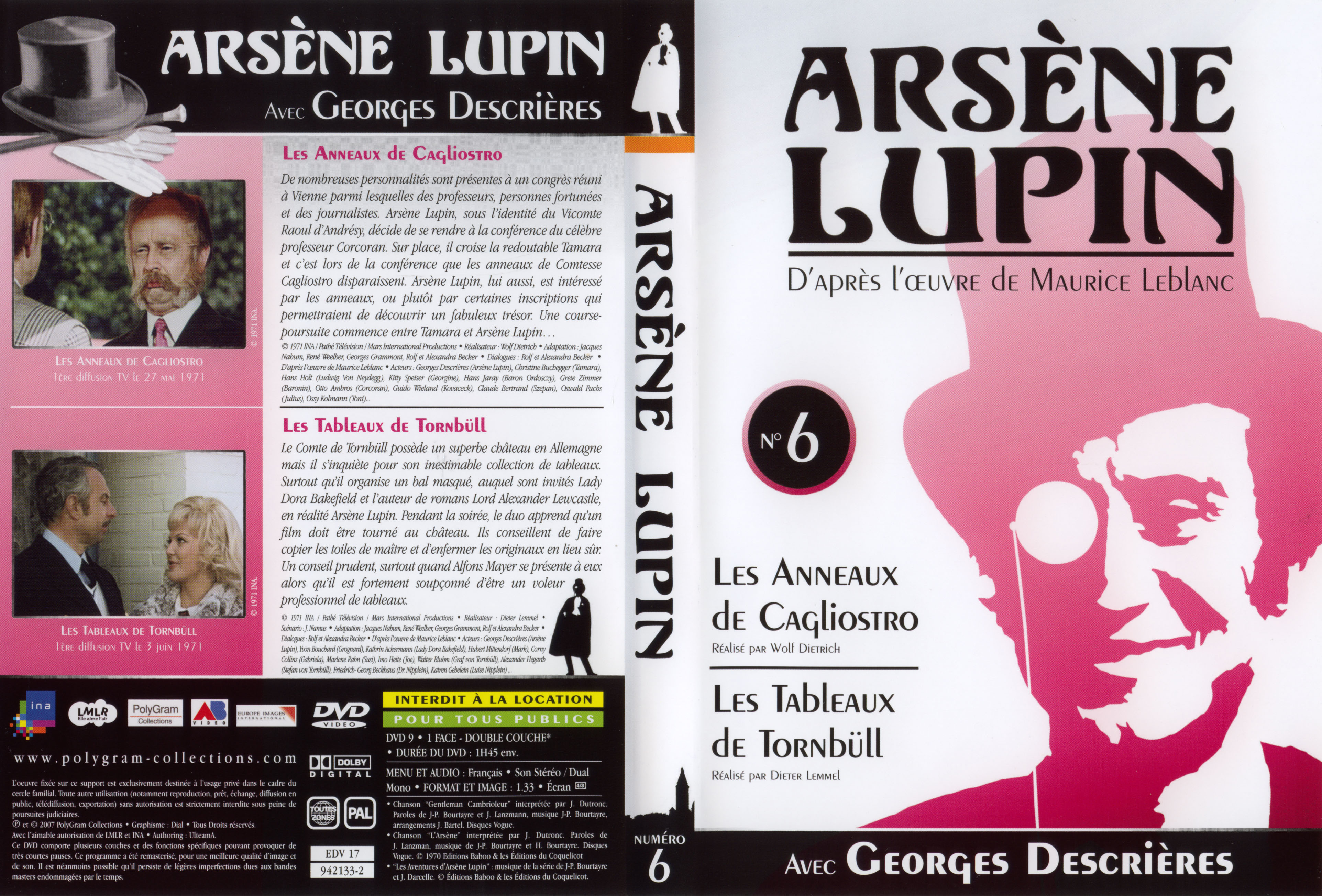 Jaquette DVD Arsene Lupin DVD 06