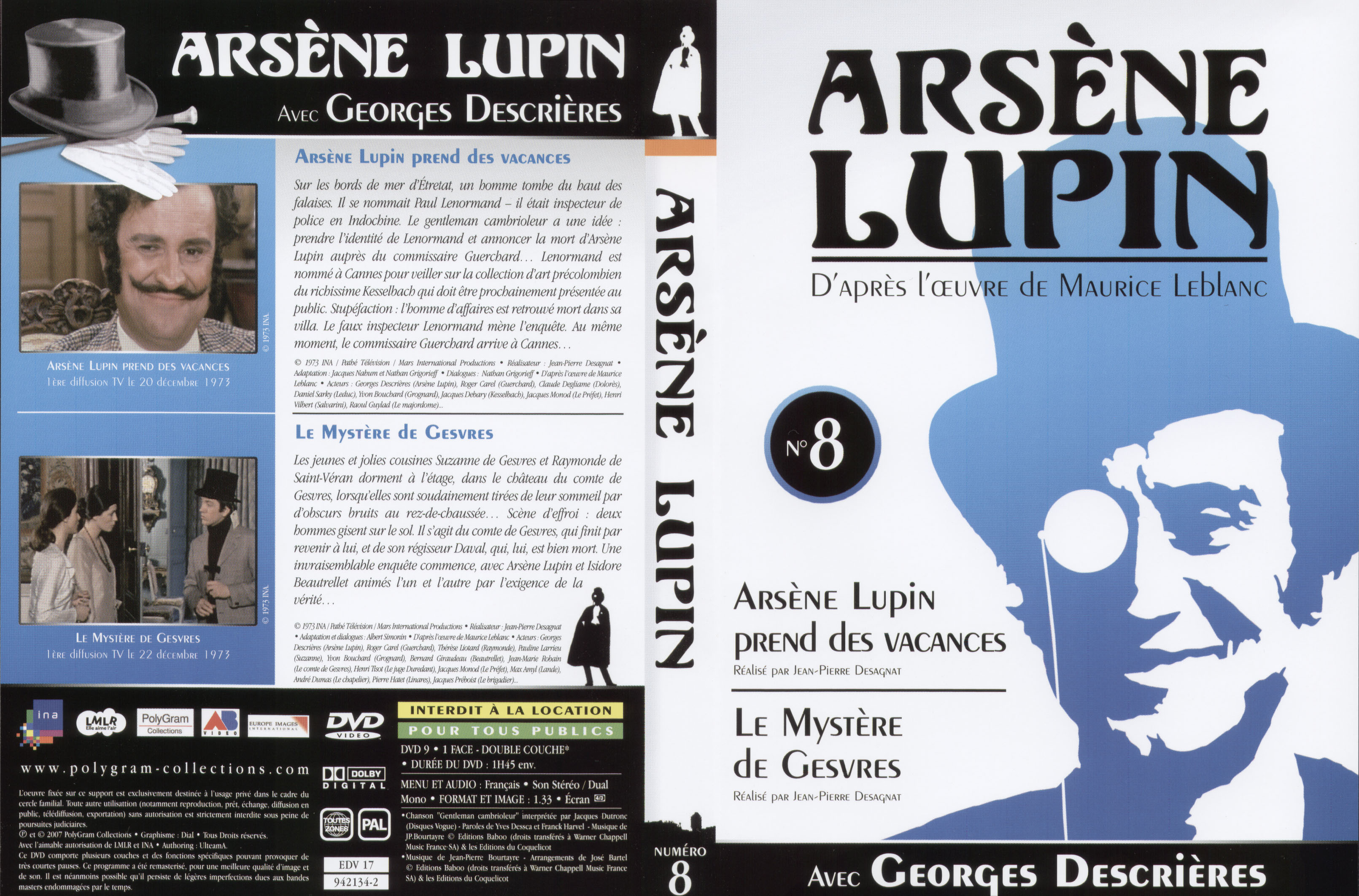 Jaquette DVD Arsene Lupin DVD 08