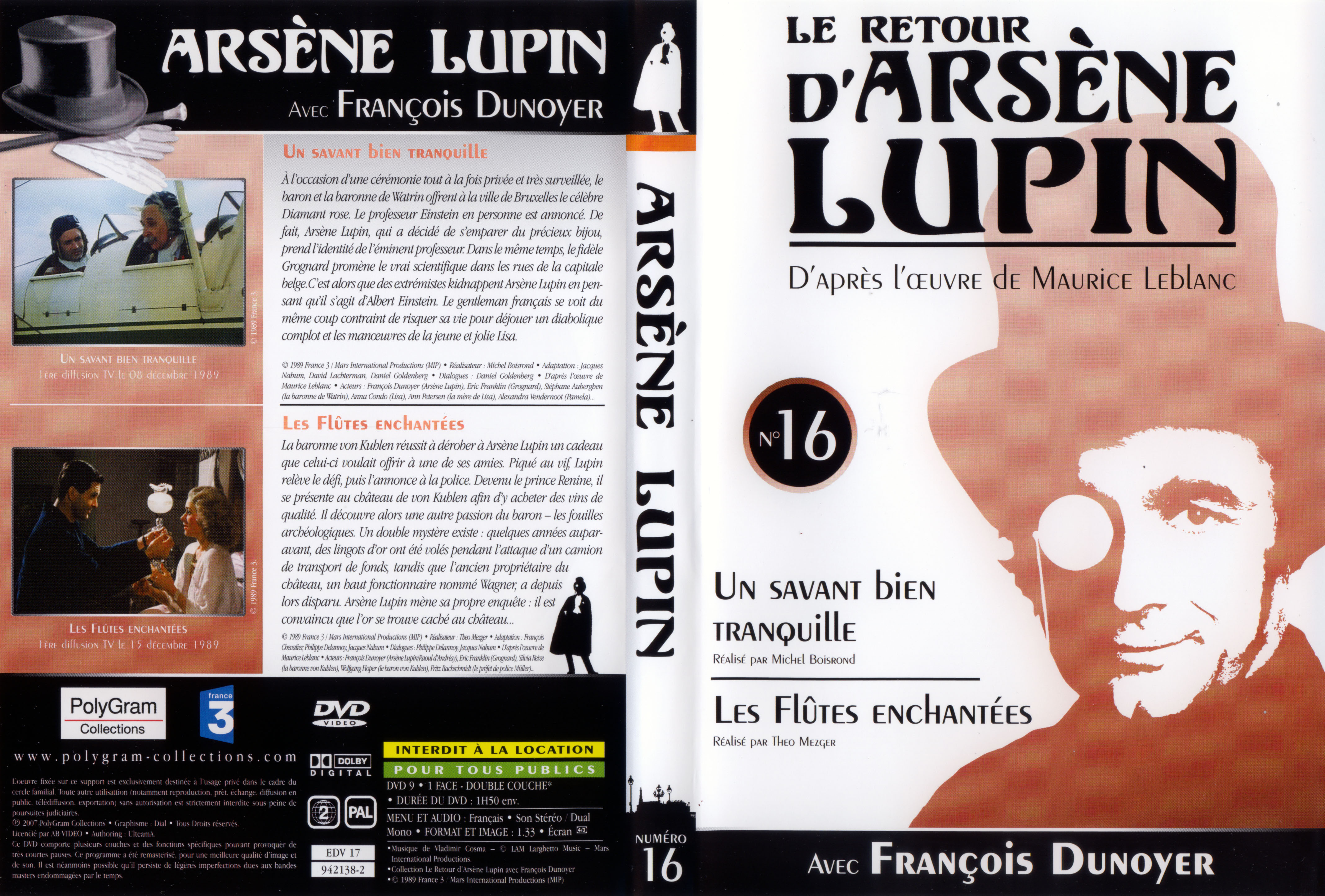 Jaquette DVD Arsene Lupin DVD 16