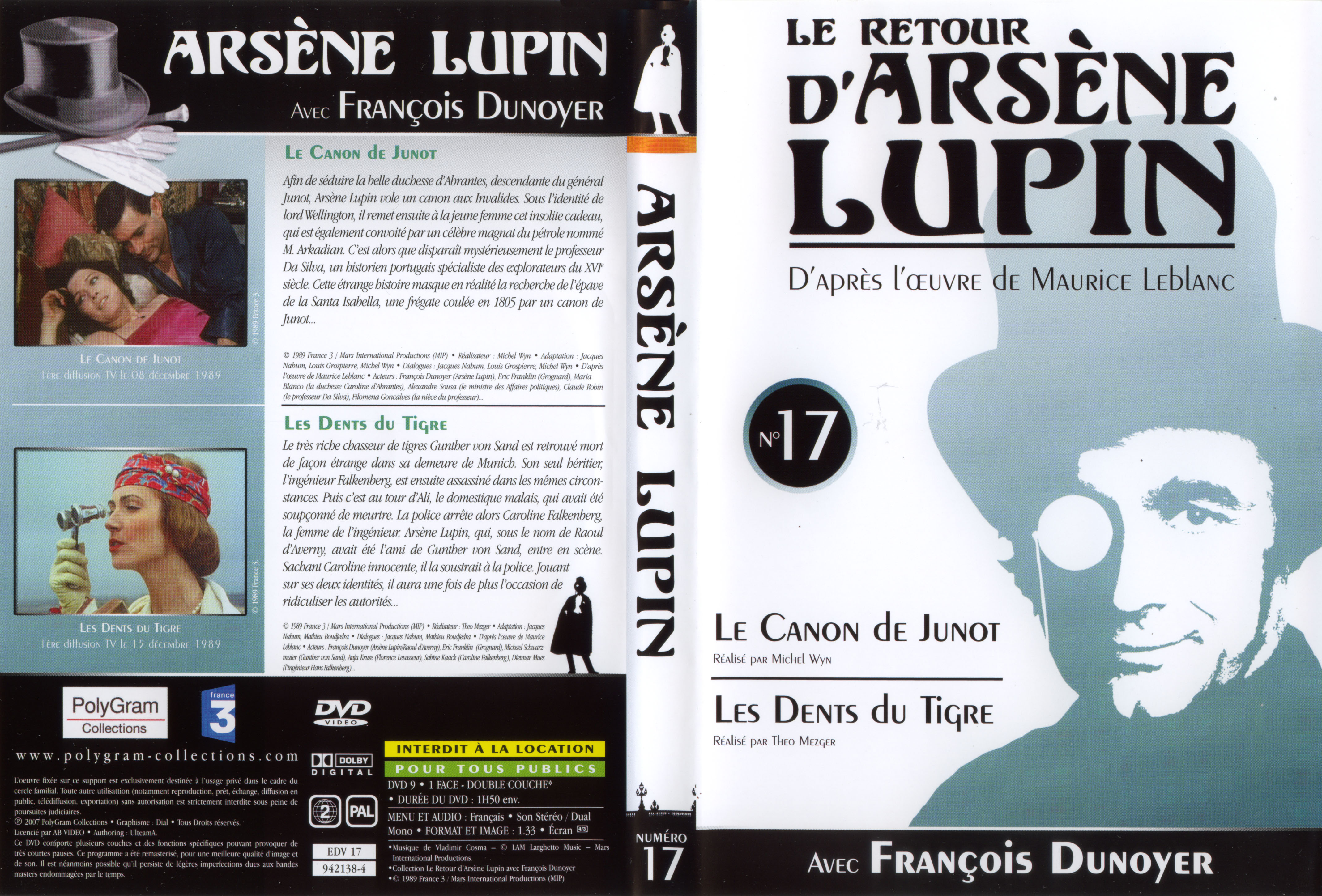 Jaquette DVD Arsene Lupin DVD 17