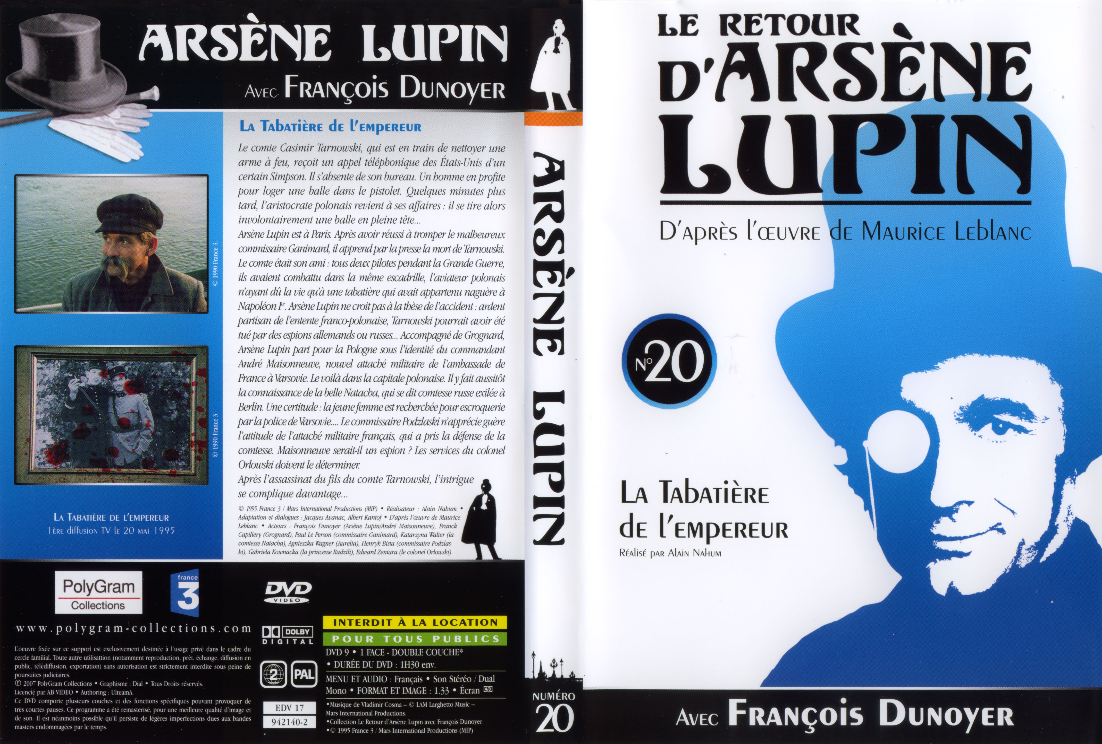 Jaquette DVD Arsene Lupin DVD 20