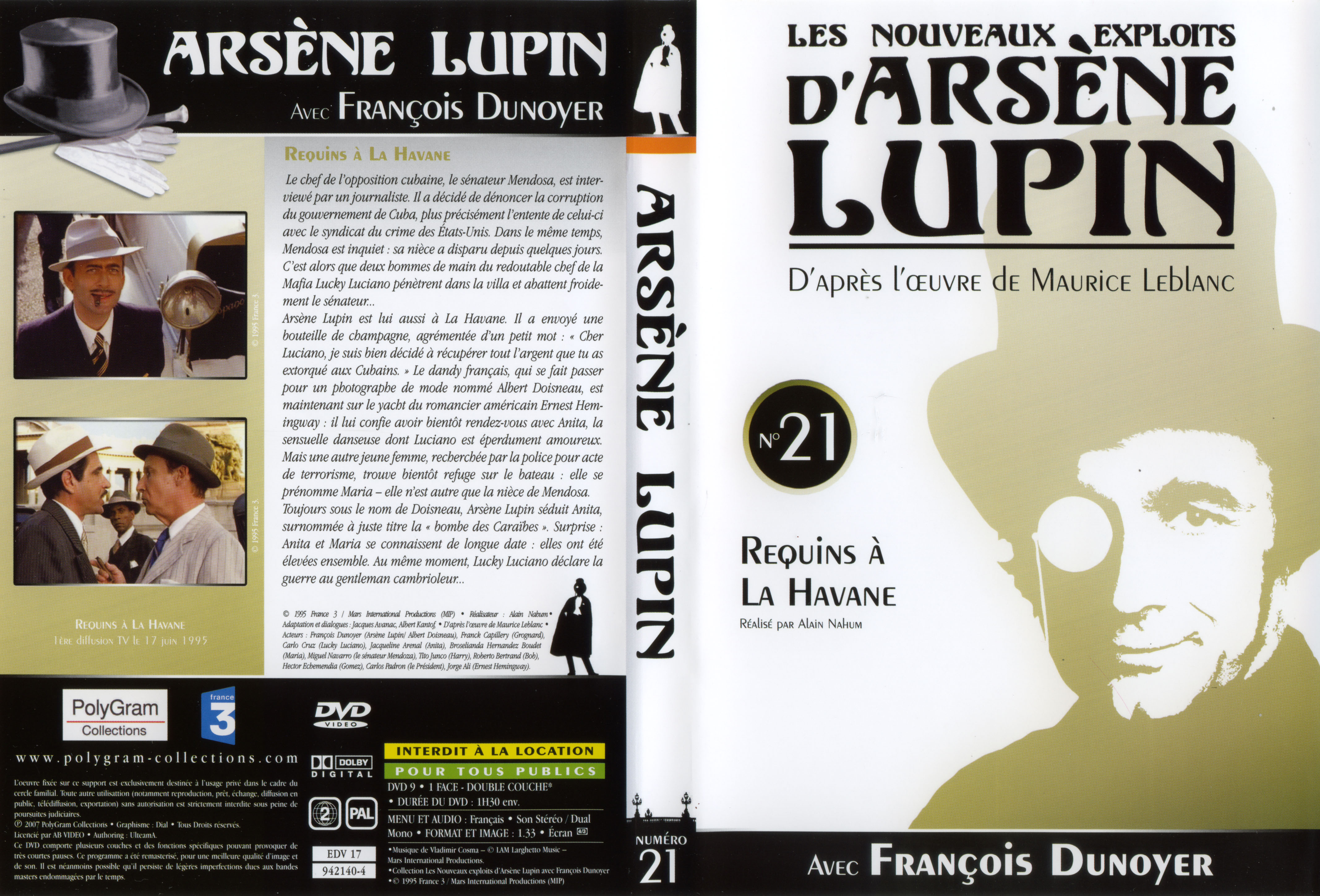 Jaquette DVD Arsene Lupin DVD 21