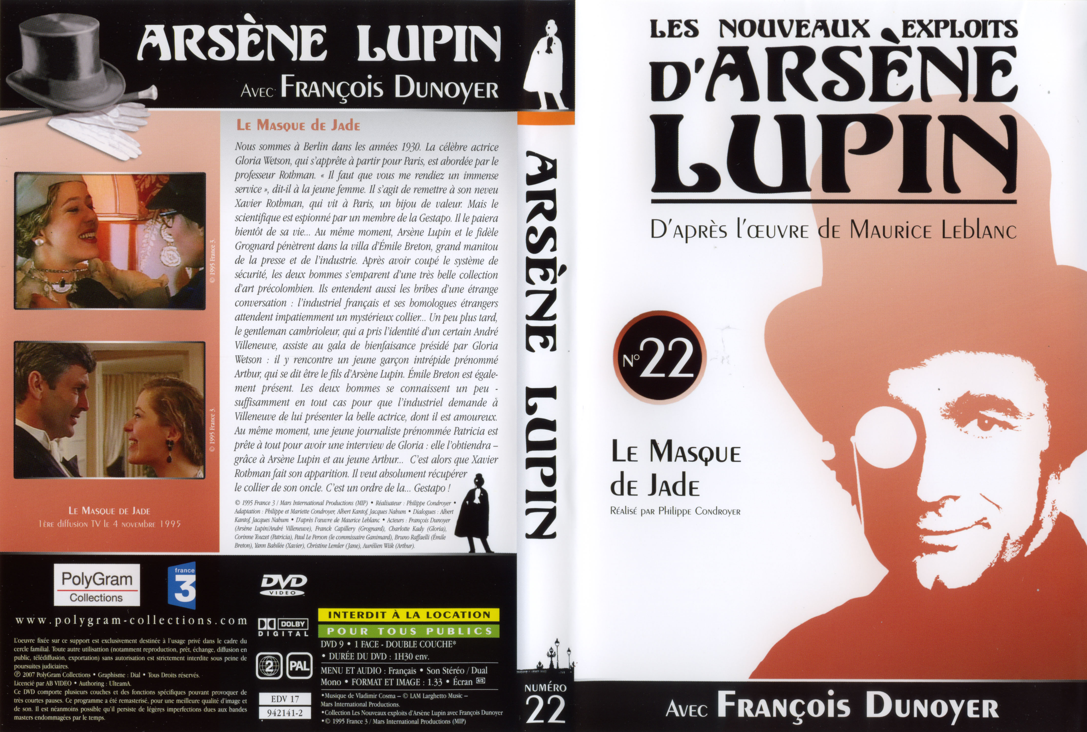 Jaquette DVD Arsene Lupin DVD 22