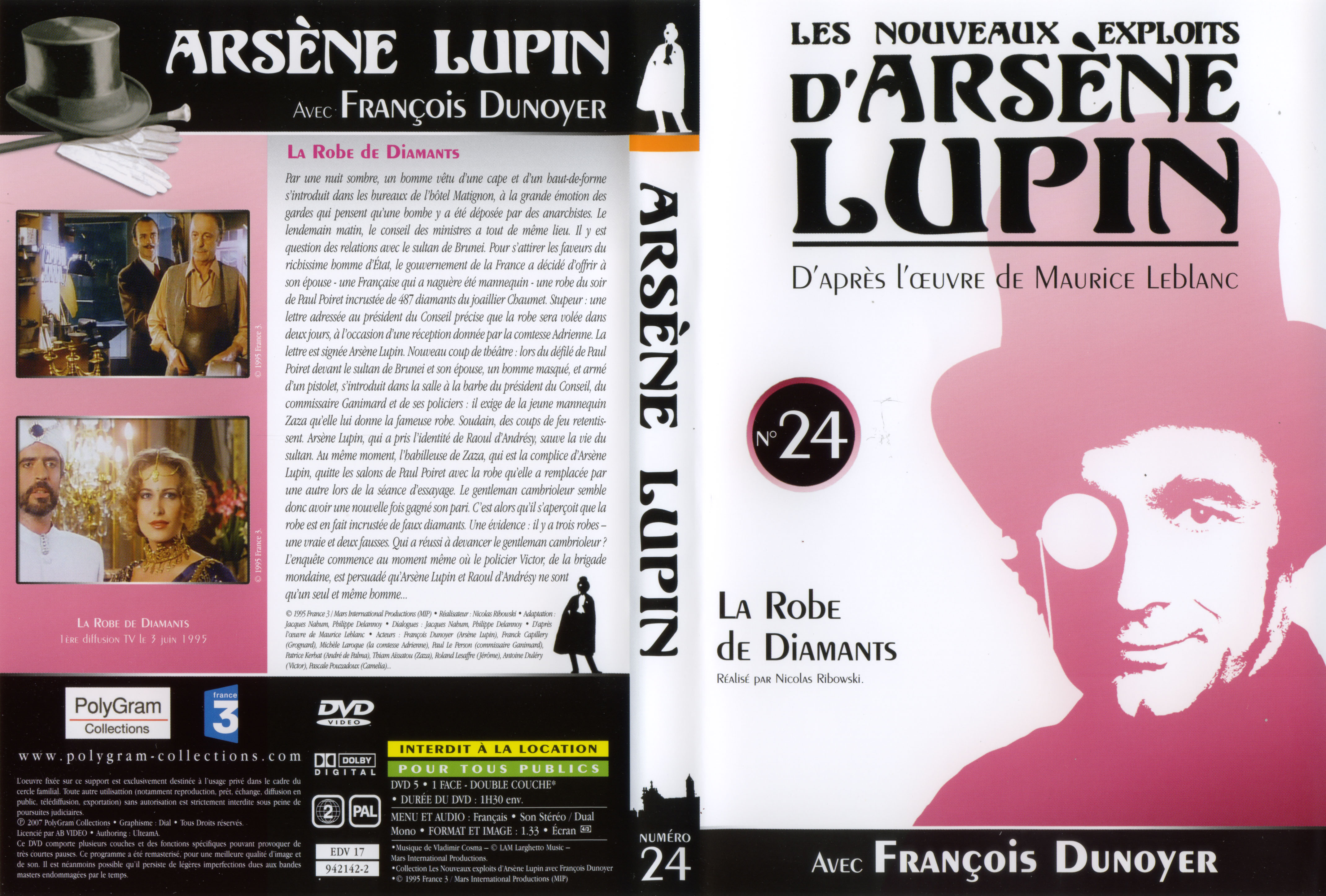 Jaquette DVD Arsene Lupin DVD 24