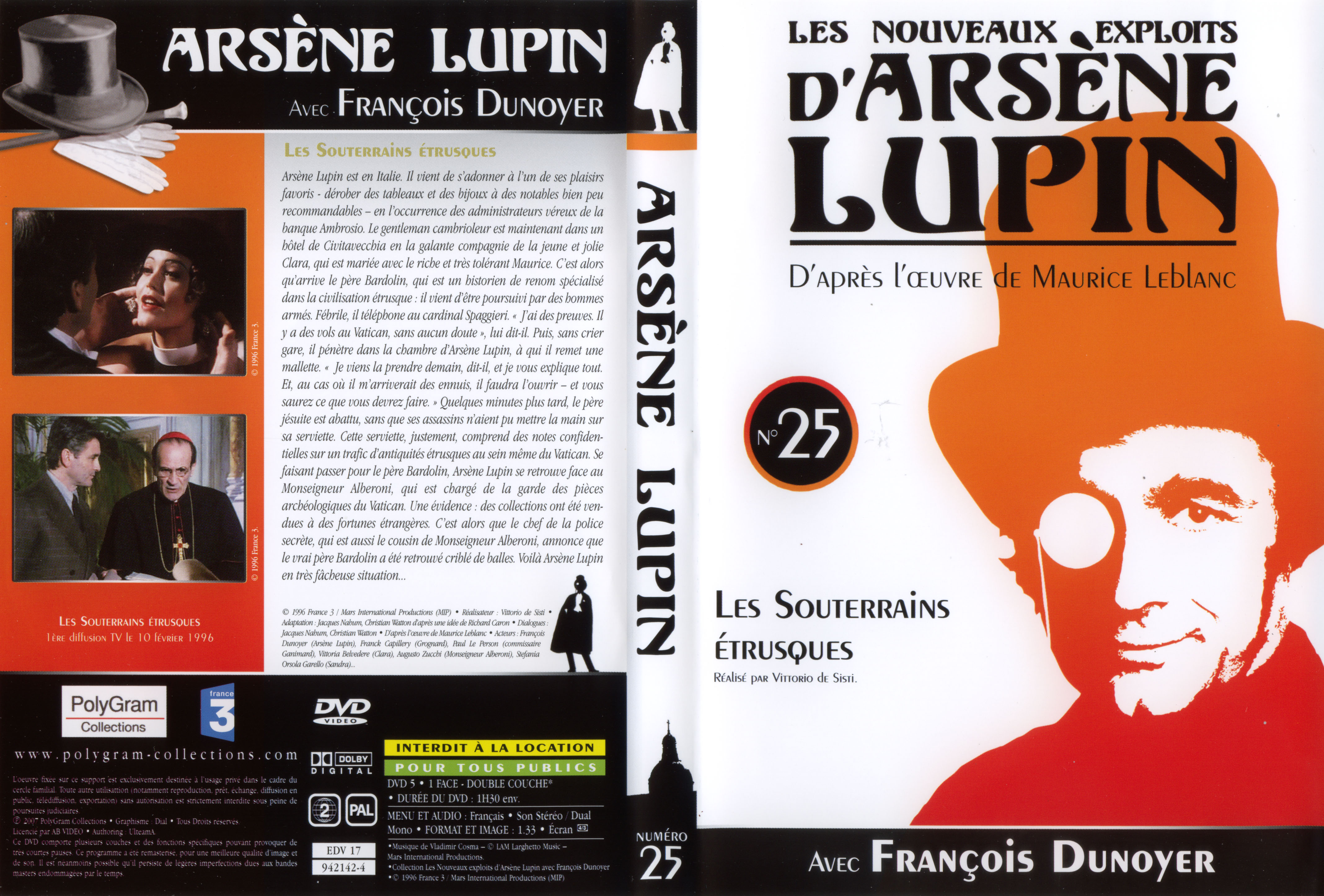 Jaquette DVD Arsene Lupin DVD 25
