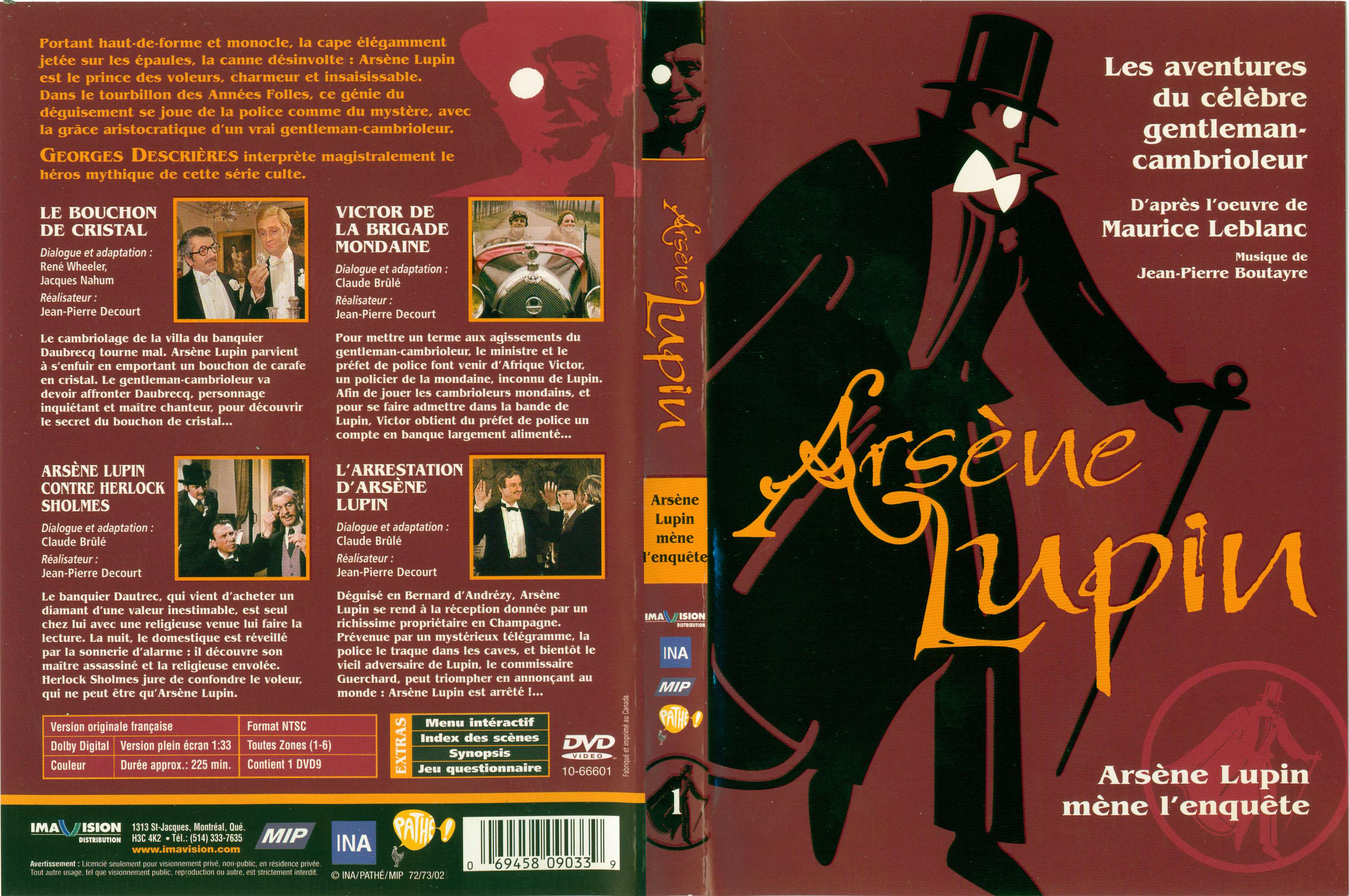 Jaquette DVD Arsene Lupin mne l