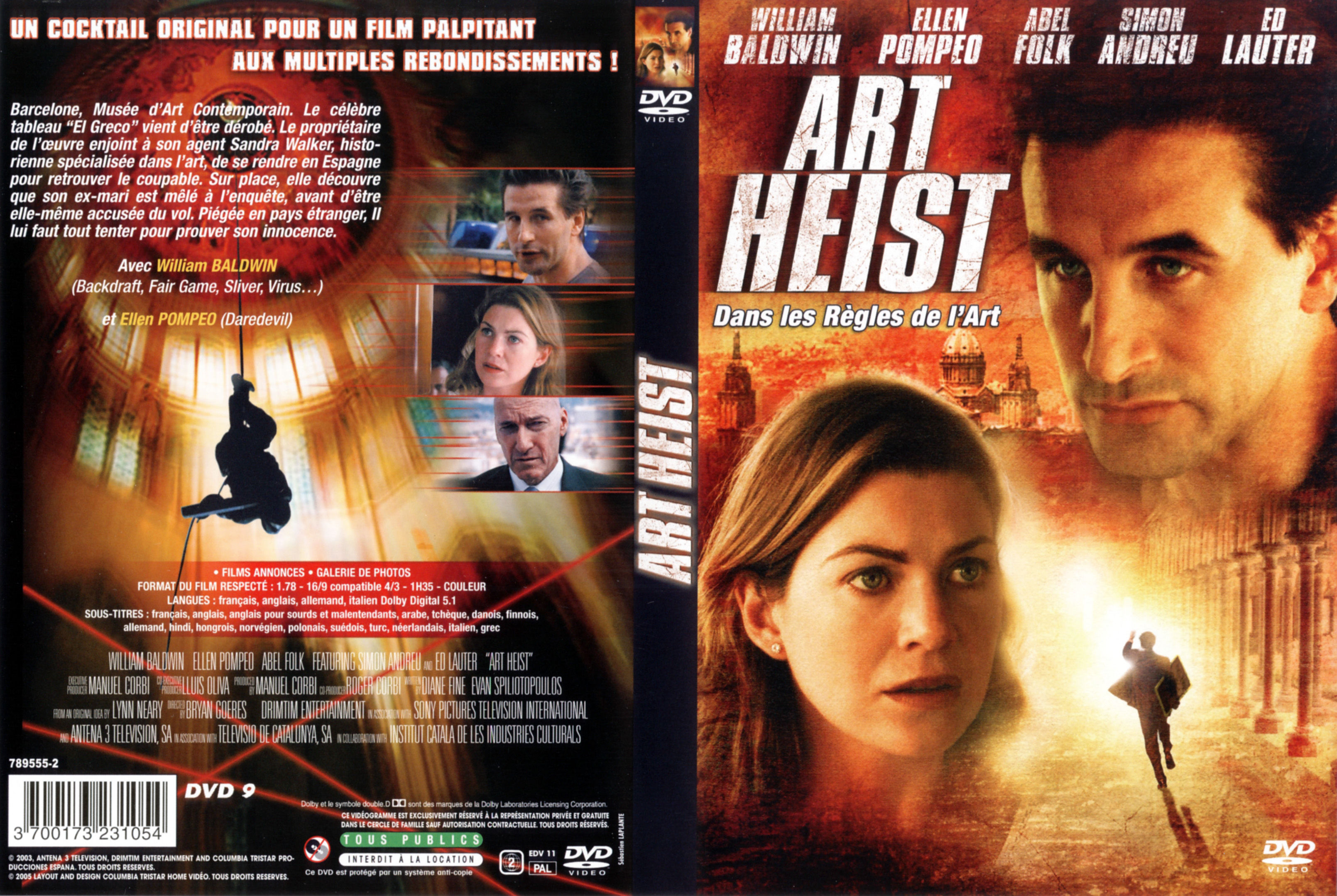 Jaquette DVD Art Heist