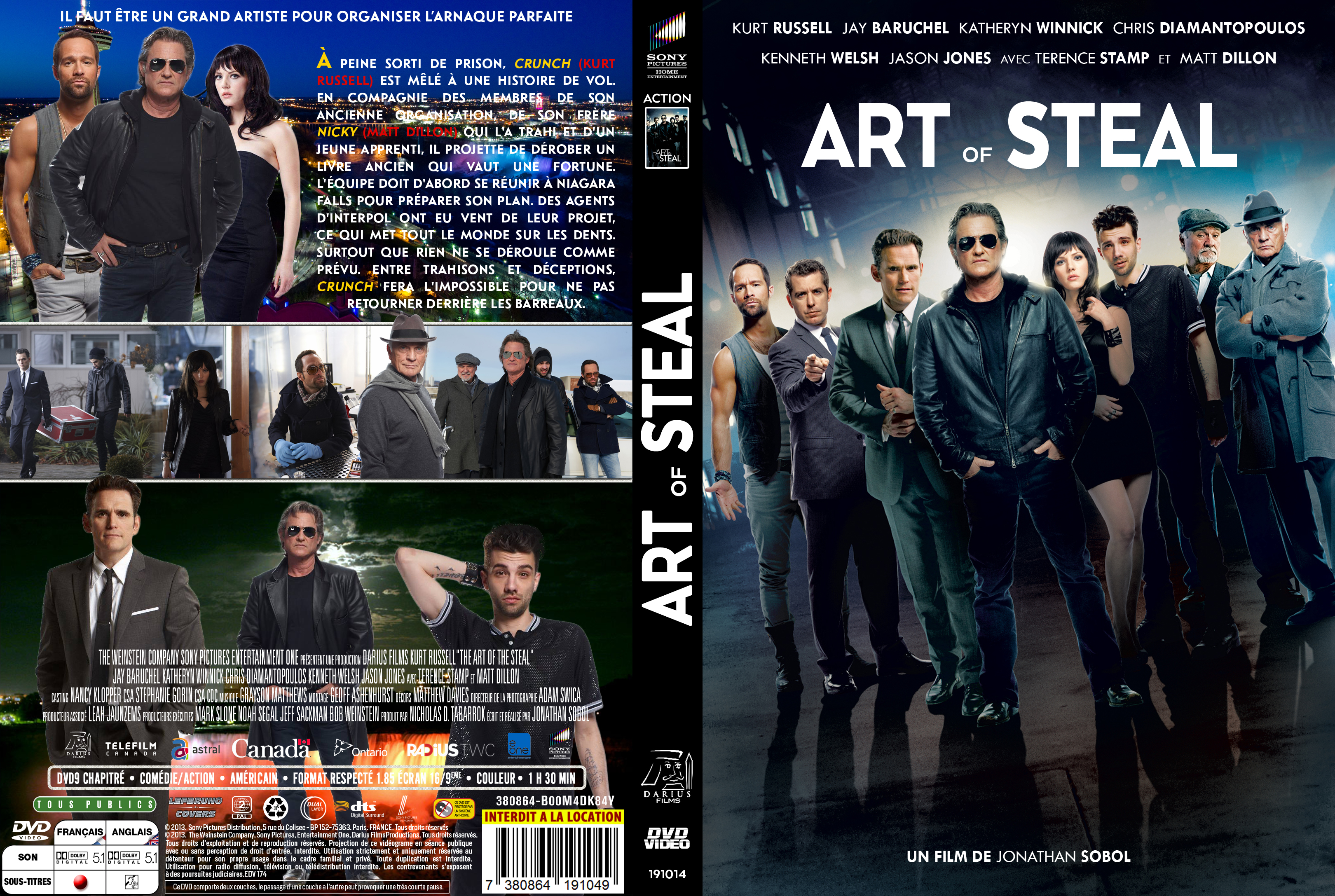 Jaquette DVD Art of Steal custom