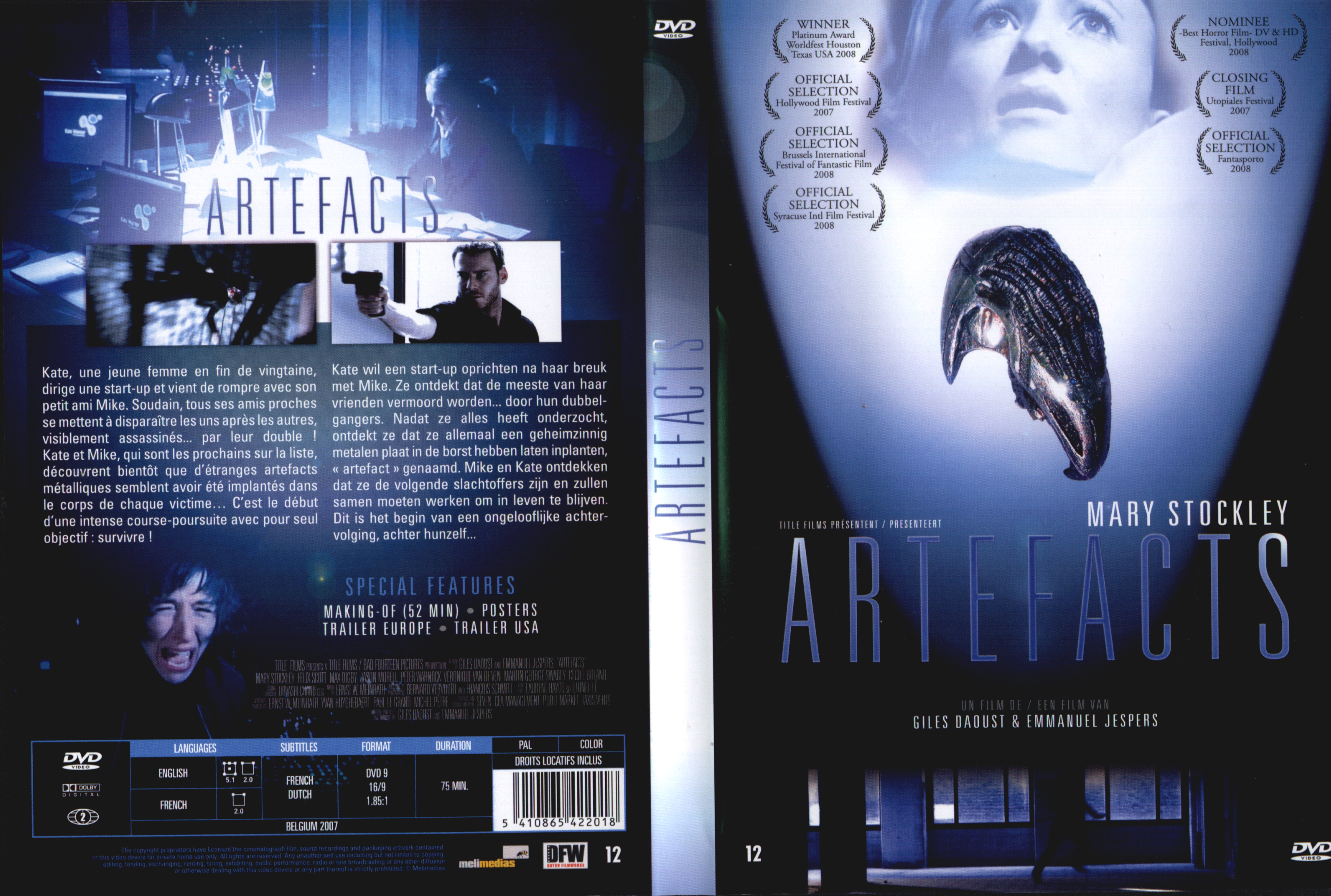 Jaquette DVD Artefacts