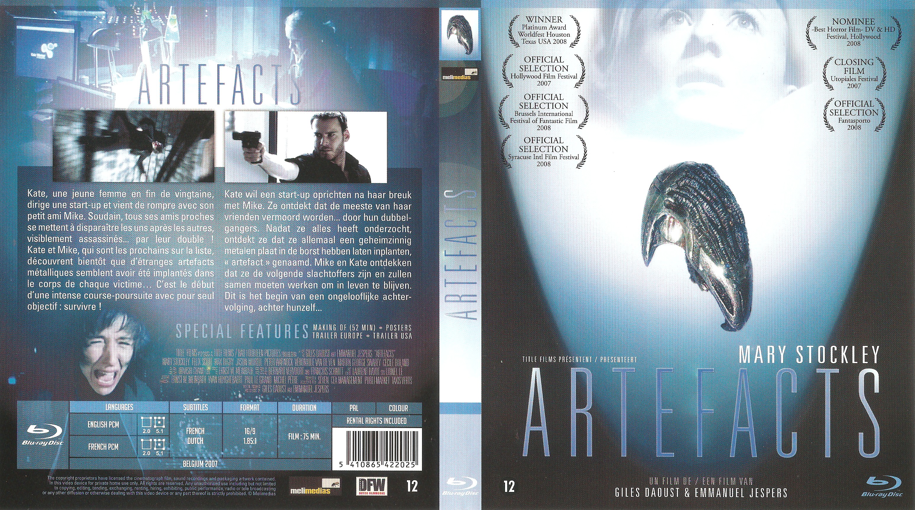 Jaquette DVD Artefacts (BLU-RAY)