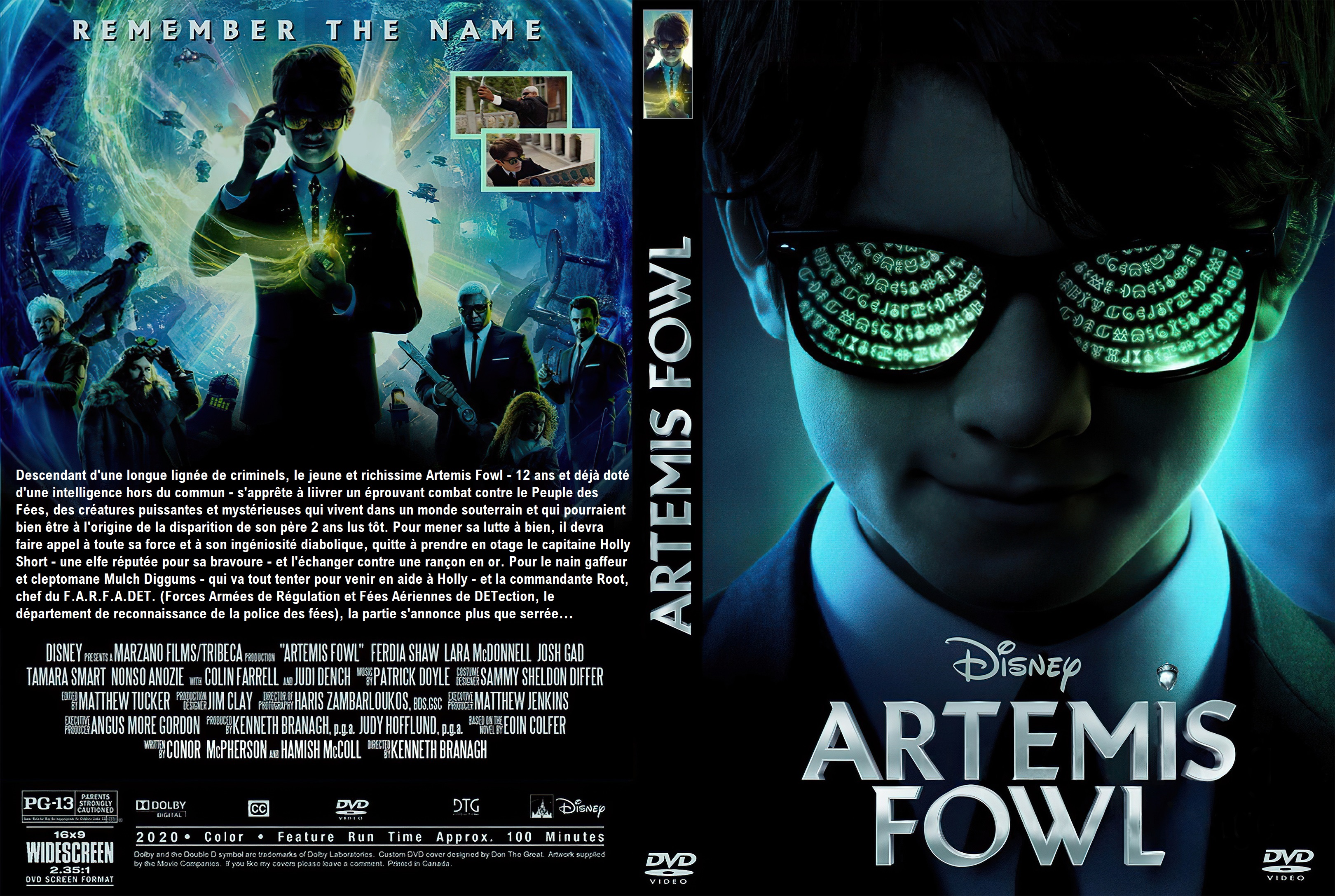 Jaquette DVD Artemis Fowl custom