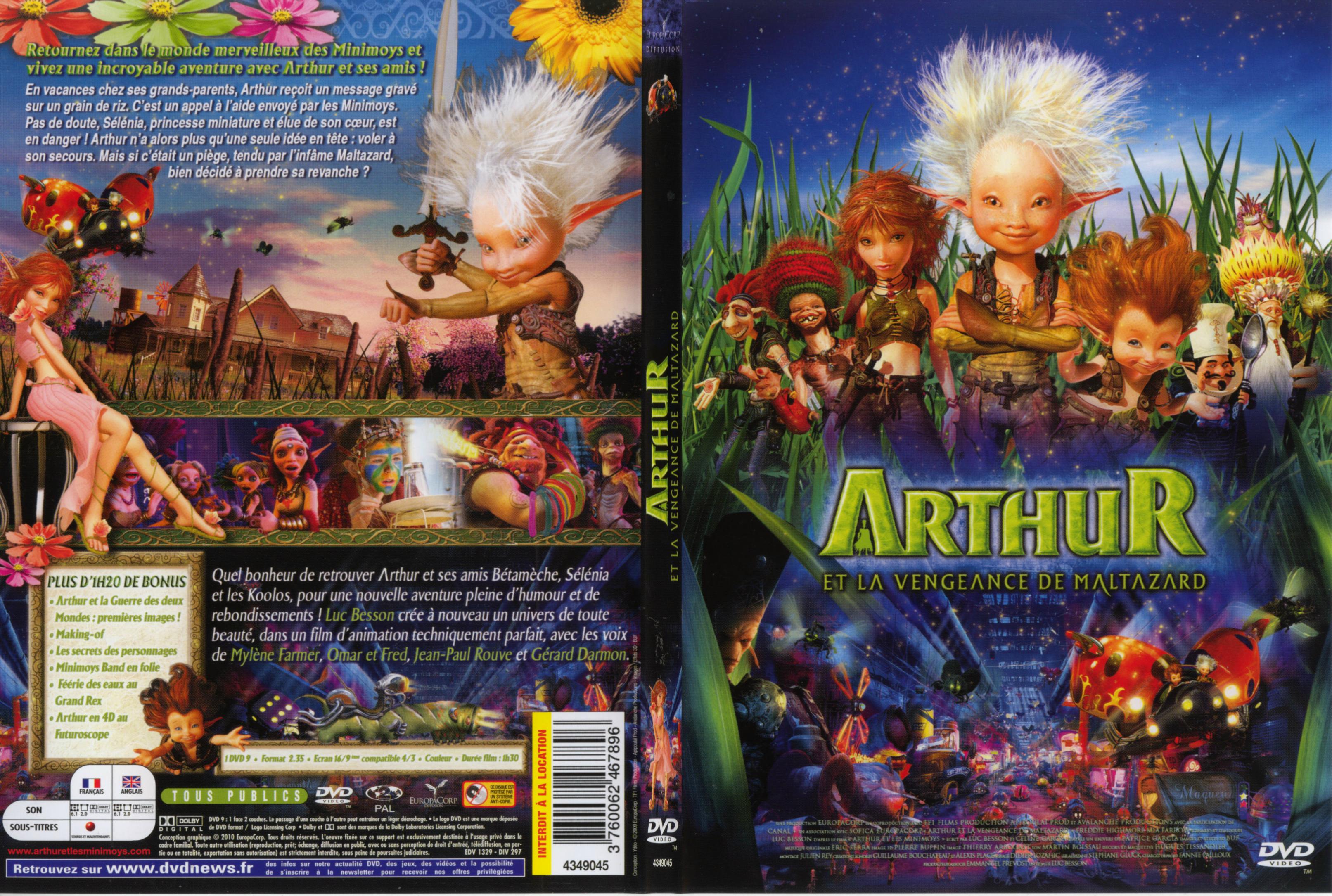 Jaquette DVD Arthur 2 et la vengeance de Maltazard - SLIM