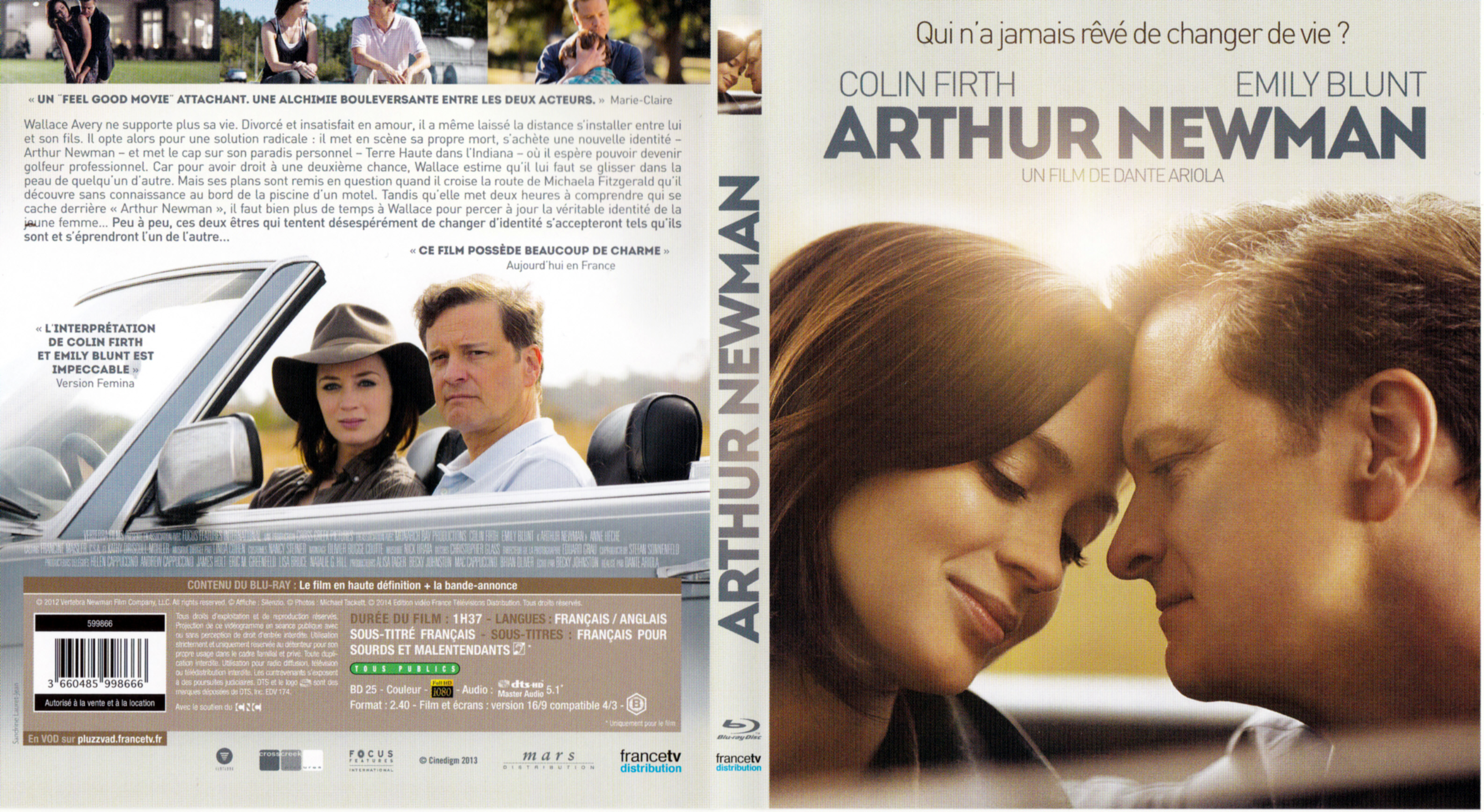 Jaquette DVD Arthur Newman (BLU-RAY)