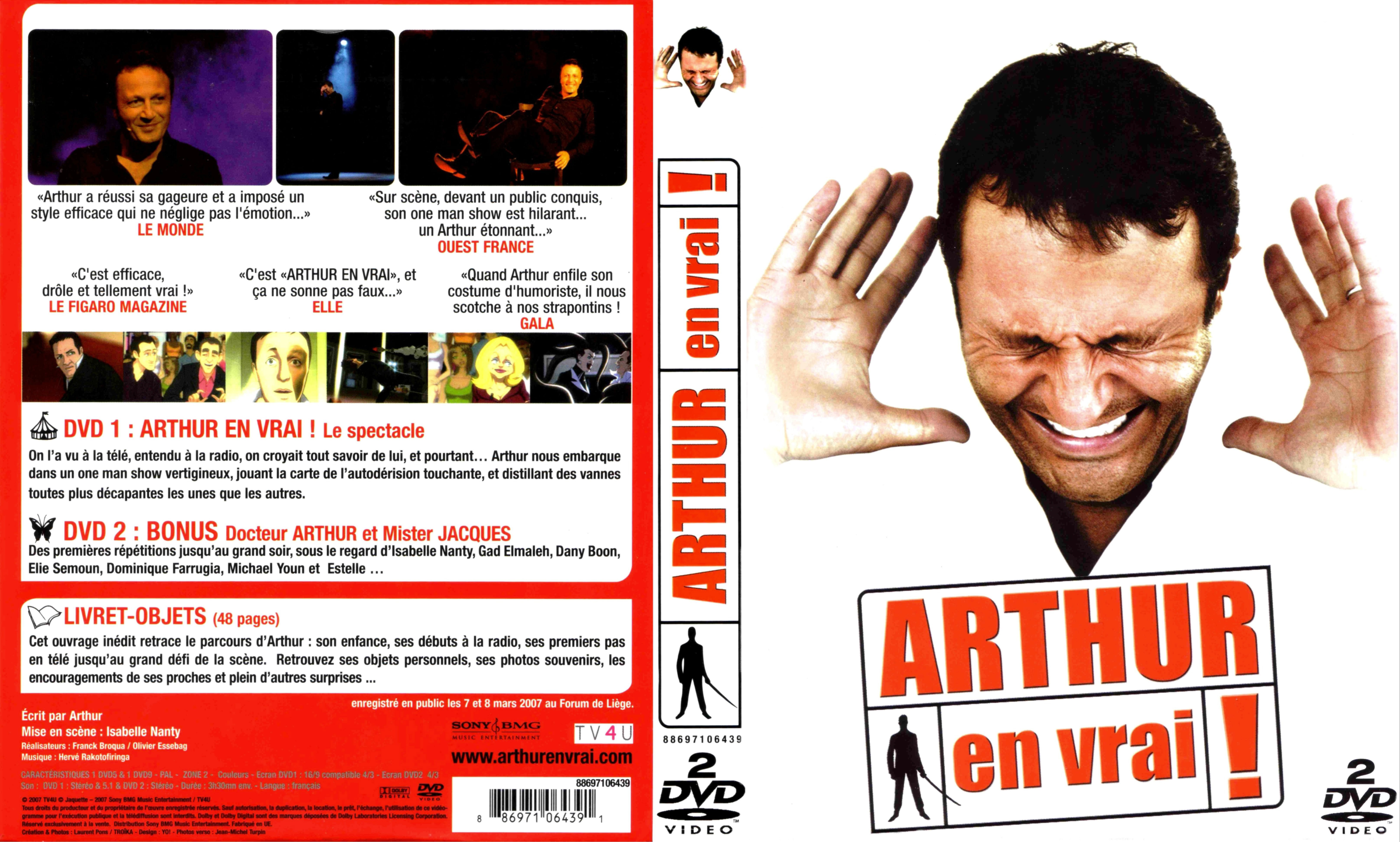 Jaquette DVD Arthur en vrai