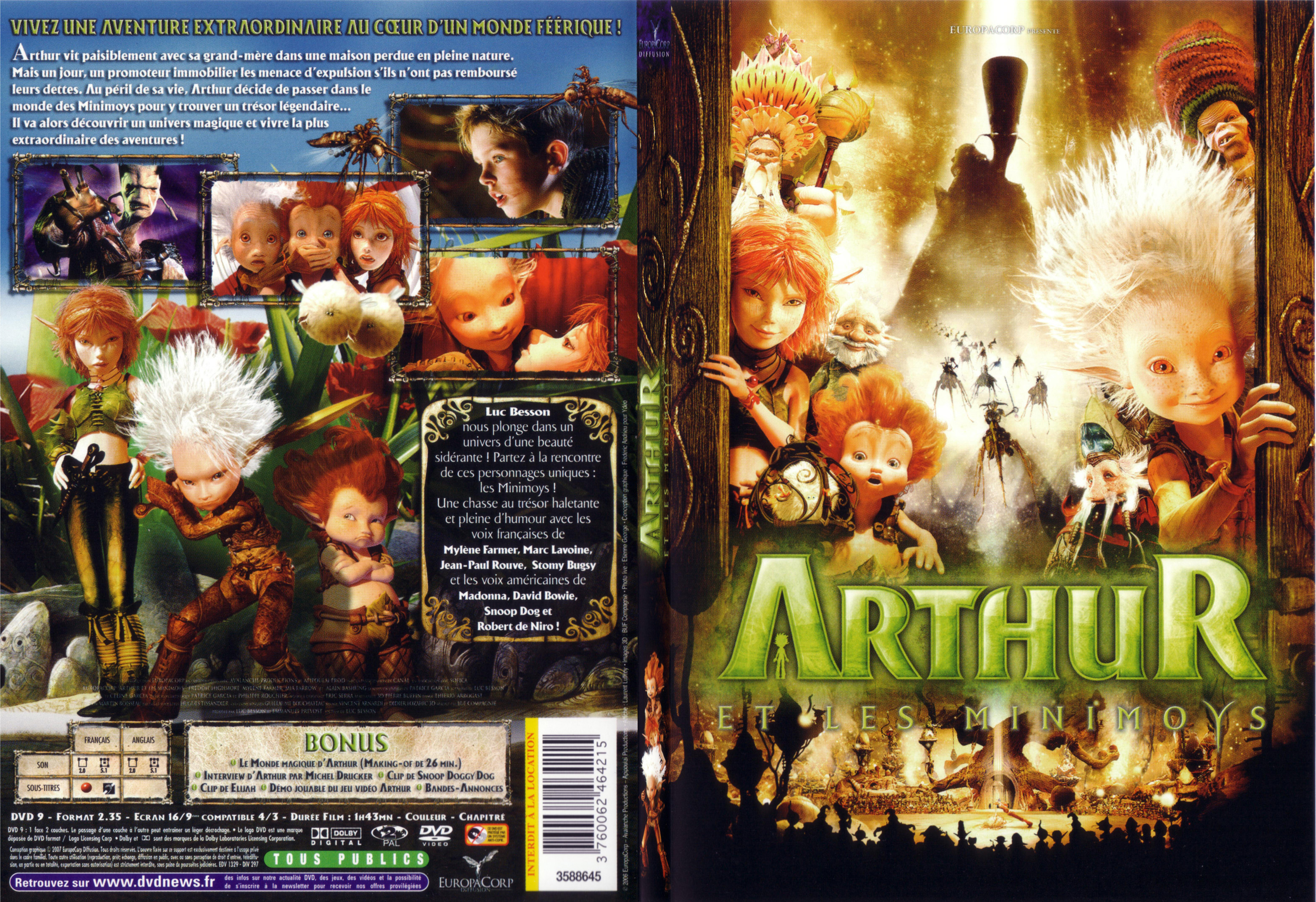 Jaquette DVD Arthur et les minimoys - SLIM v2