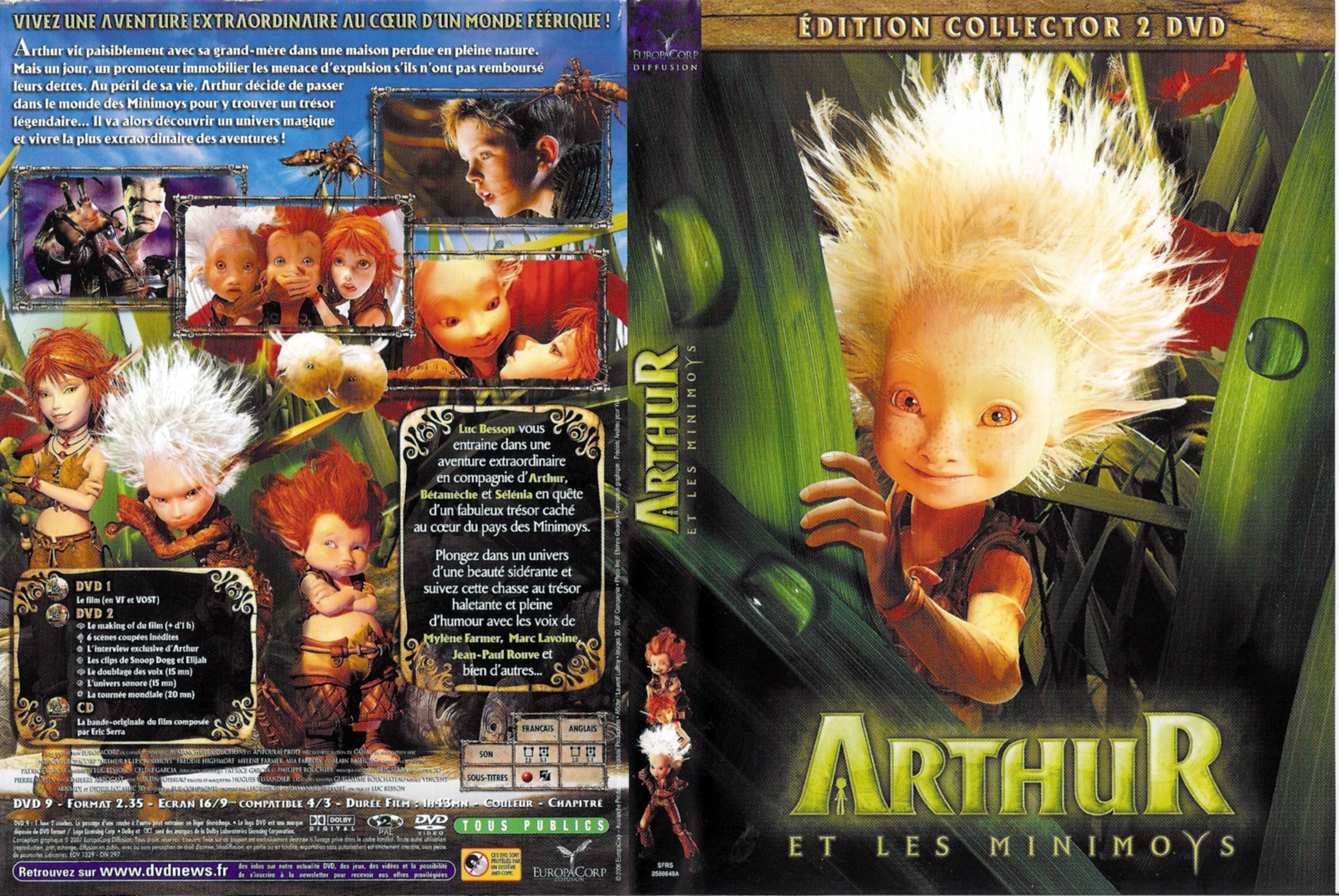 Jaquette DVD Arthur et les minimoys v3