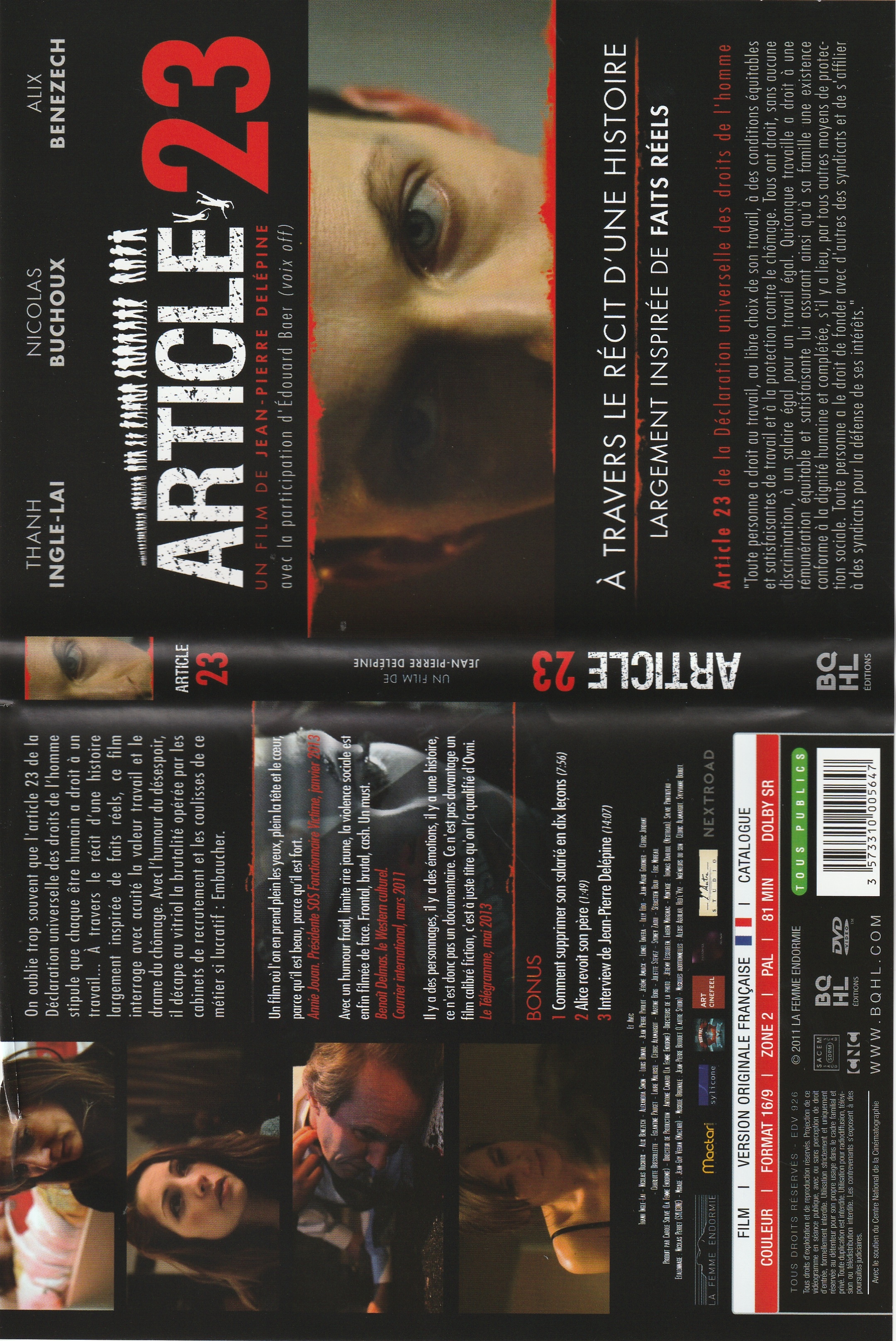 Jaquette DVD Article 23