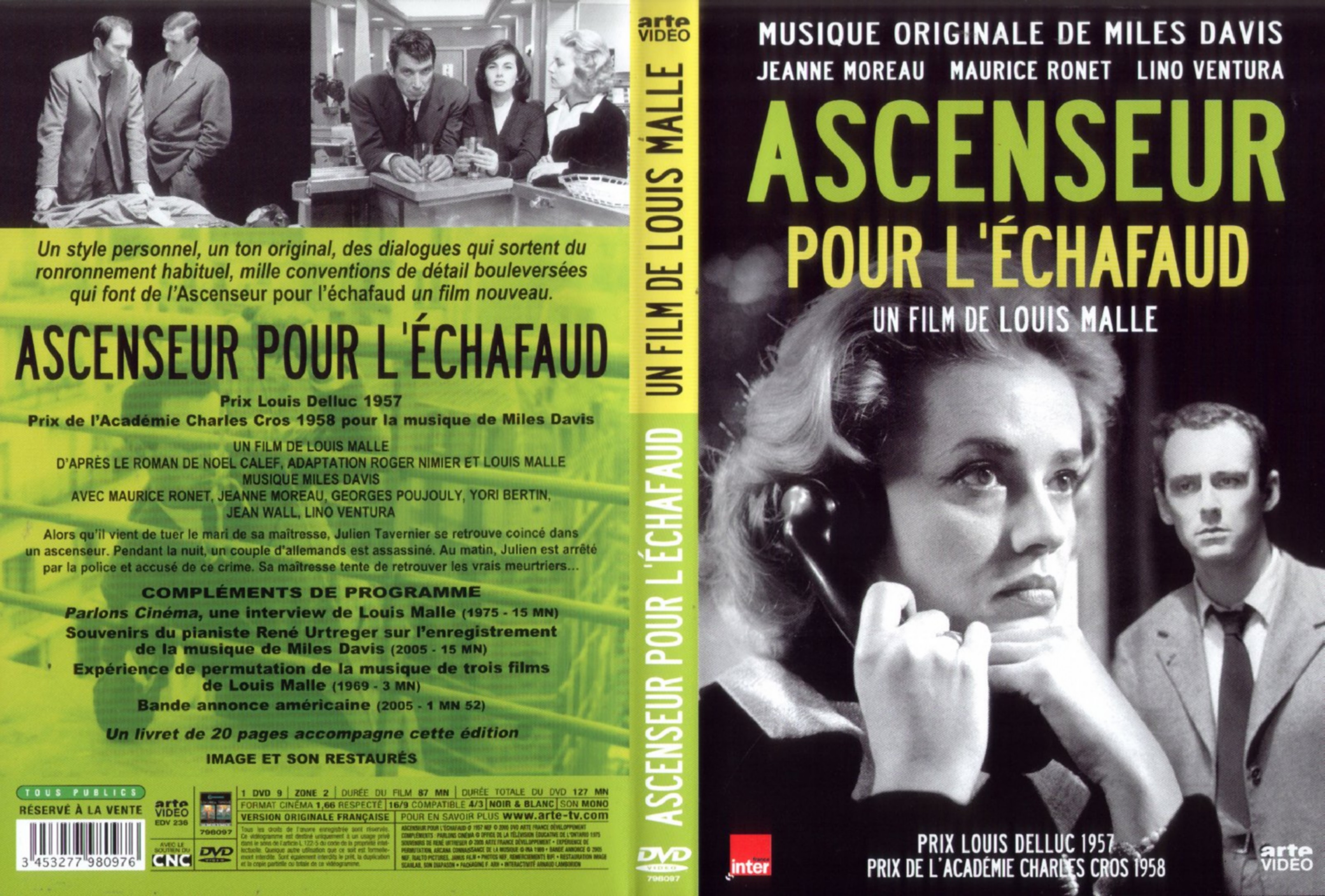 Jaquette DVD Ascenseur pour l