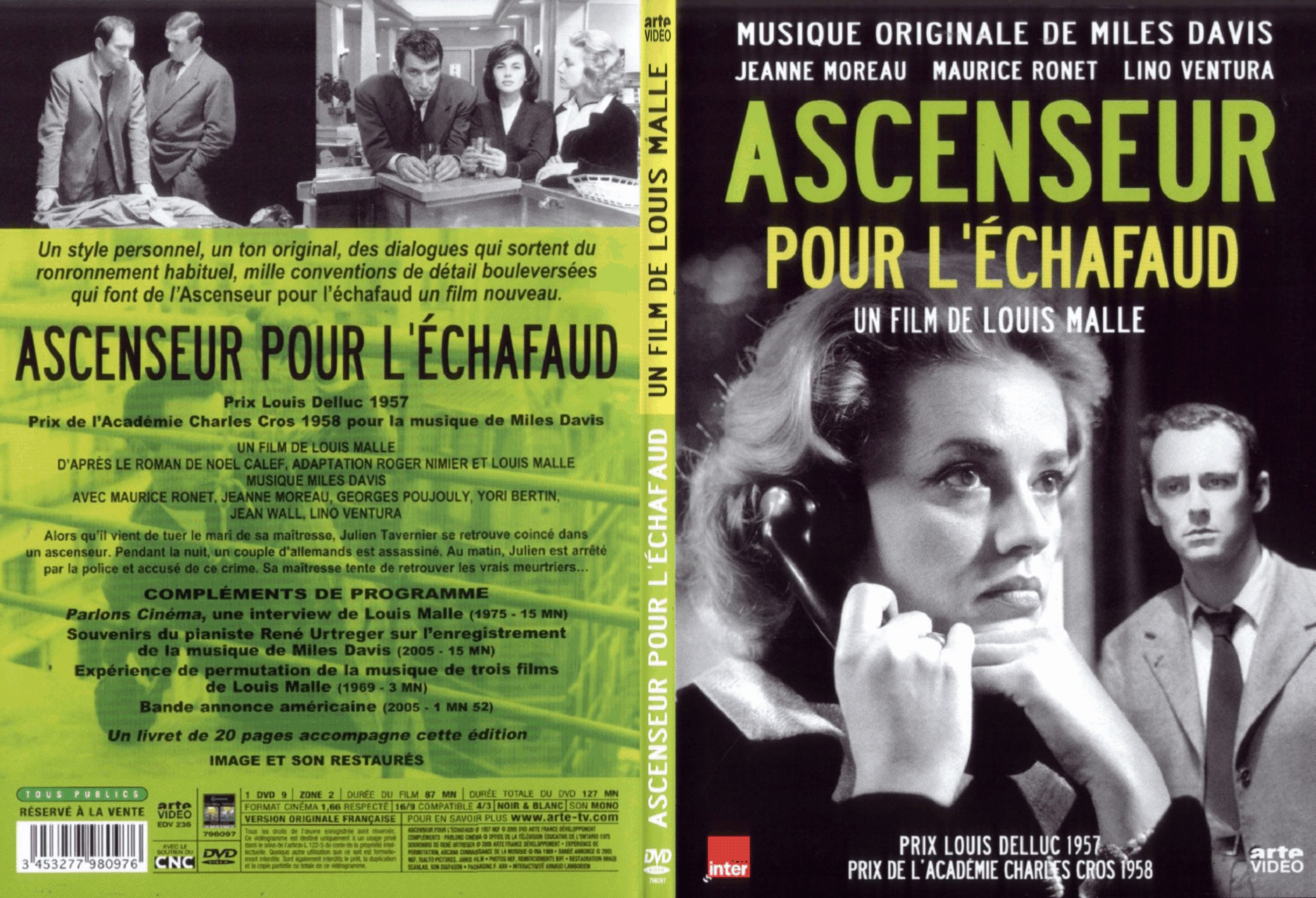 Jaquette DVD Ascenseur pour l