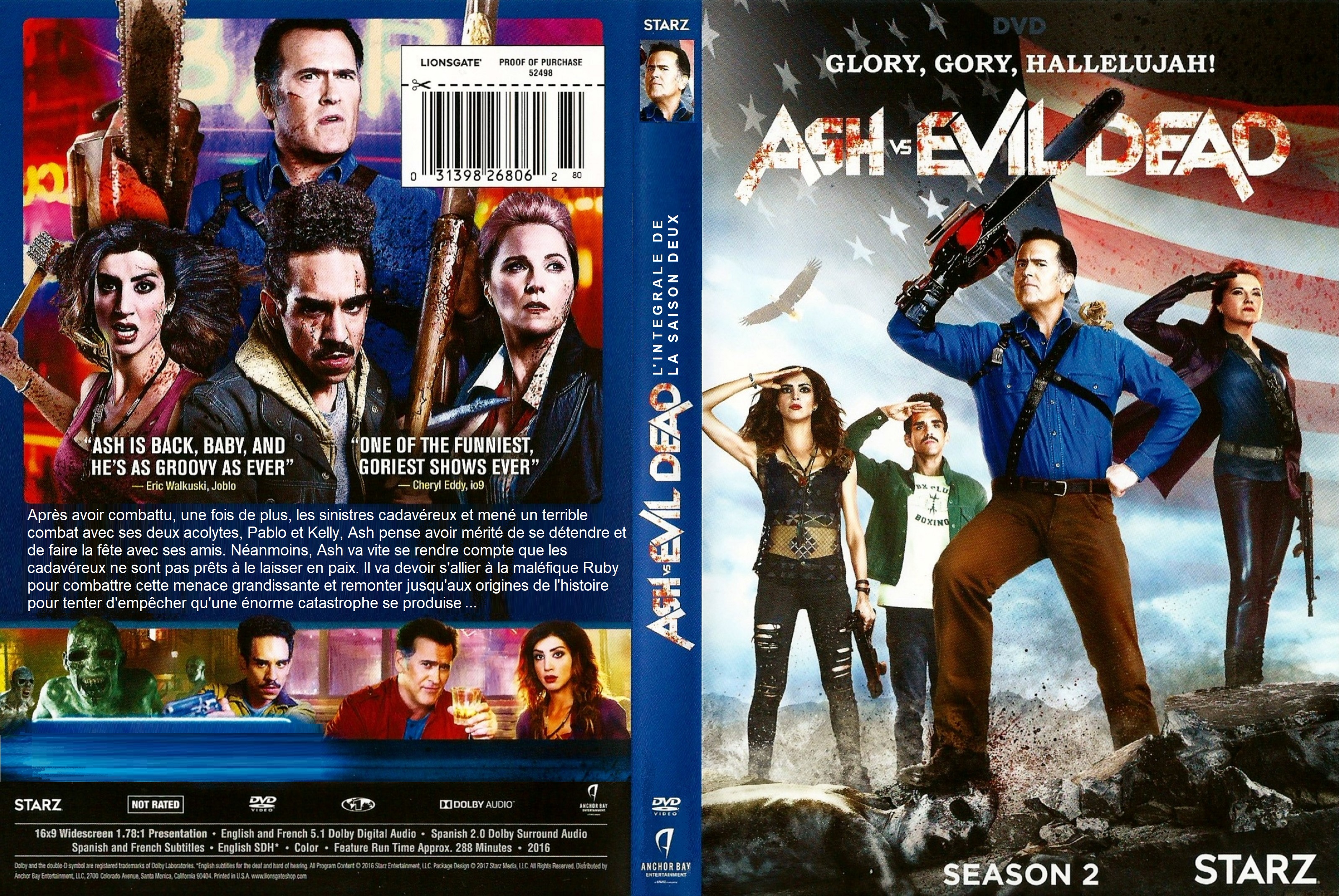 Jaquette DVD Ash vs Evil Dead Saison 2 custom