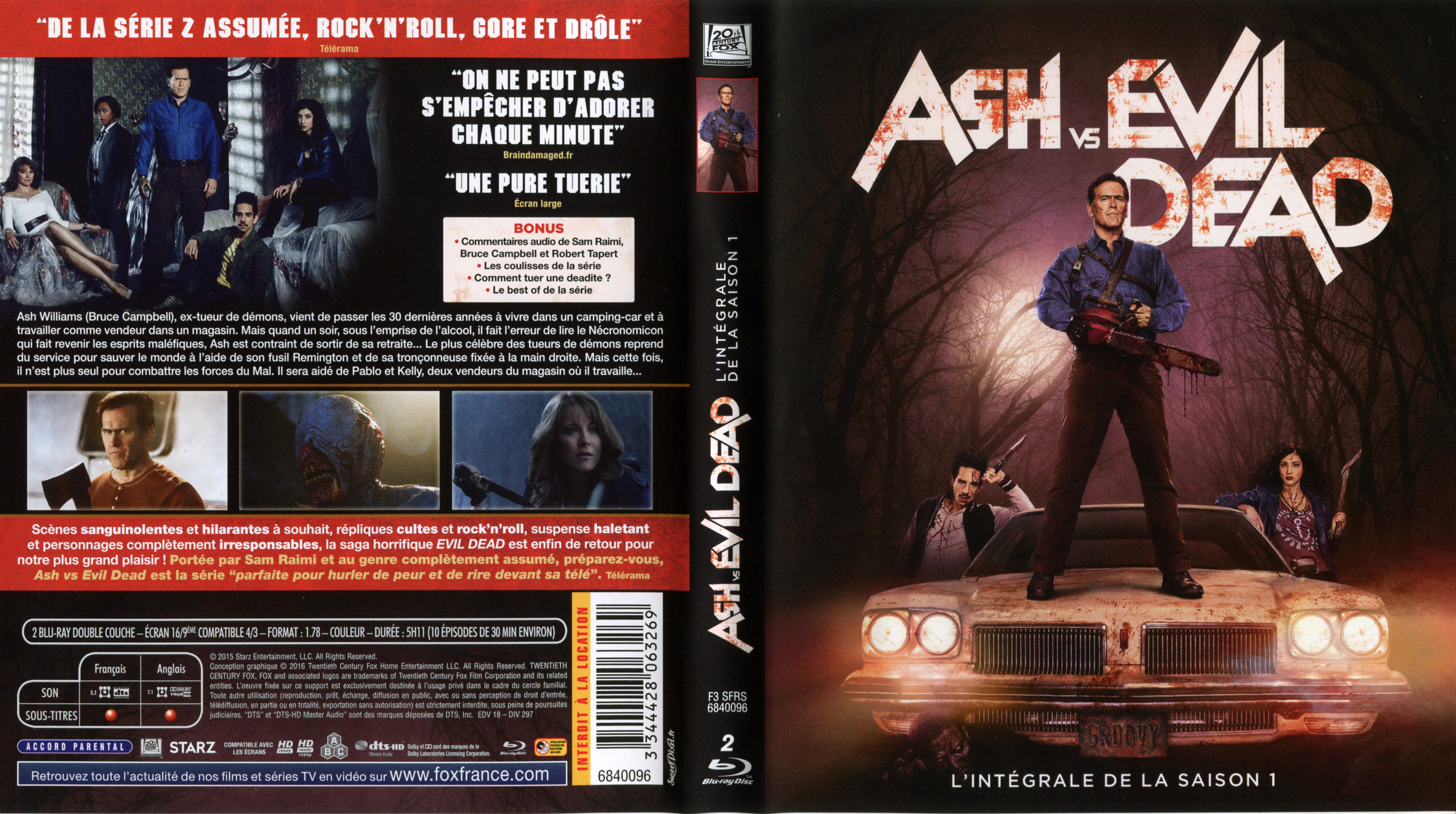 Jaquette DVD Ash vs Evil dead Saison 1 (BLU-RAY)