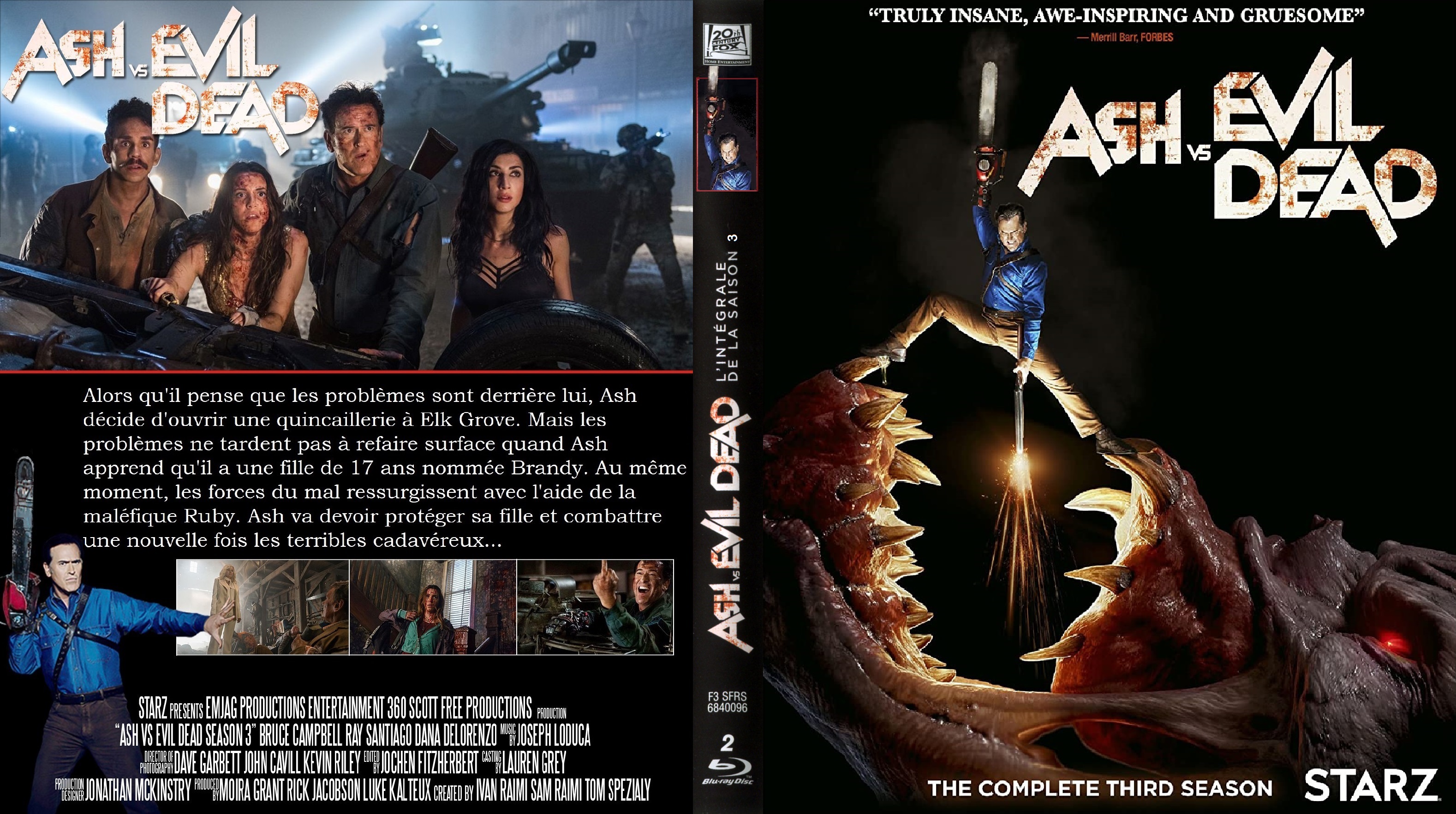 Jaquette DVD Ash vs Evil dead Saison 3 custom (BLU-RAY)
