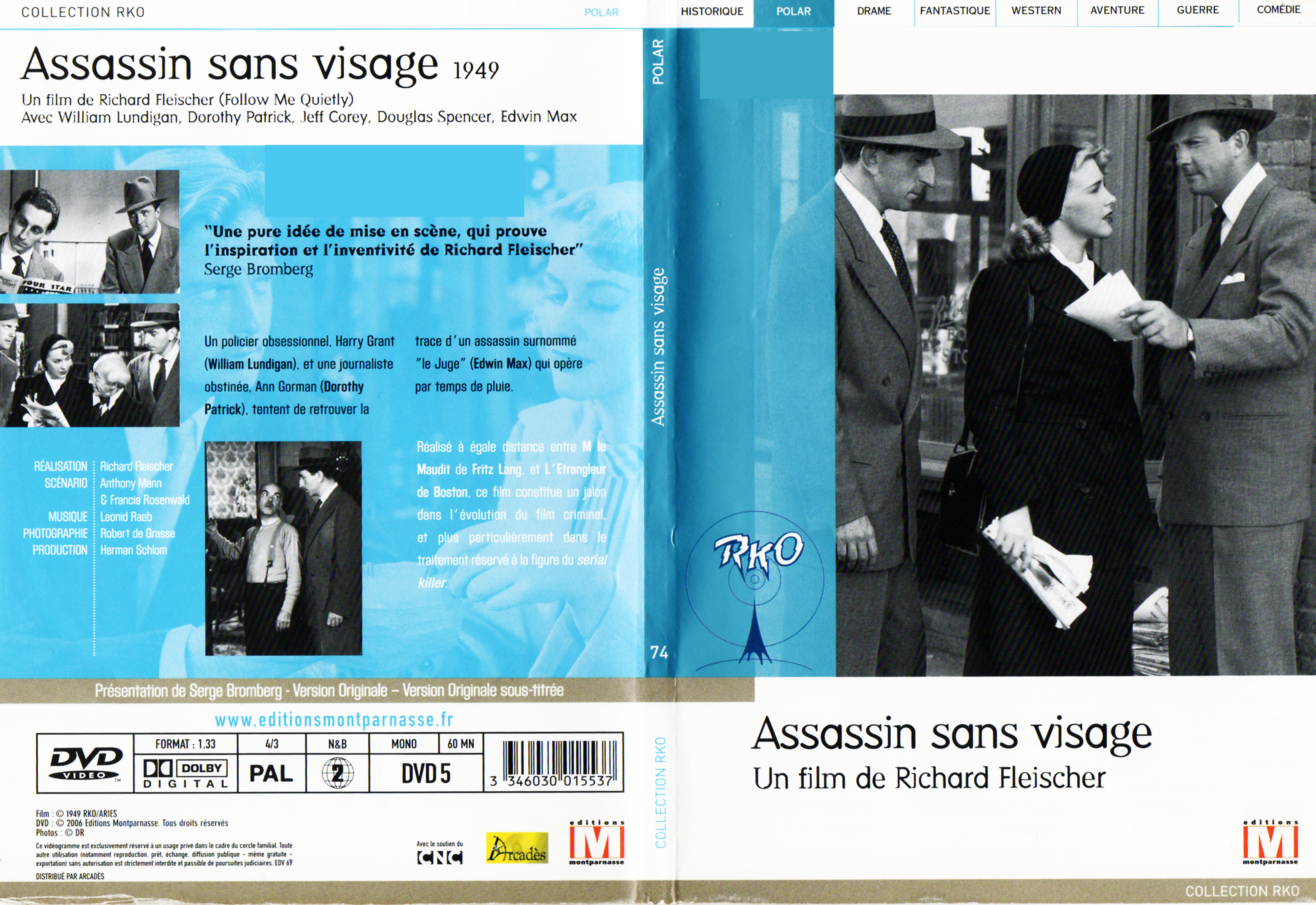 Jaquette DVD Assassin sans visage